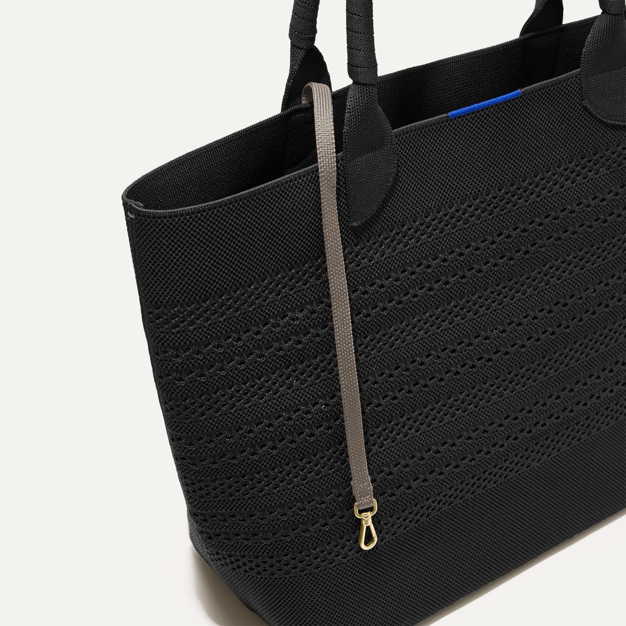 Lightweight Black Crochet Tote Bag - Stylish & Durable Handbag for Women, Perfect for Shopping, Beach, Work & Everyday Use