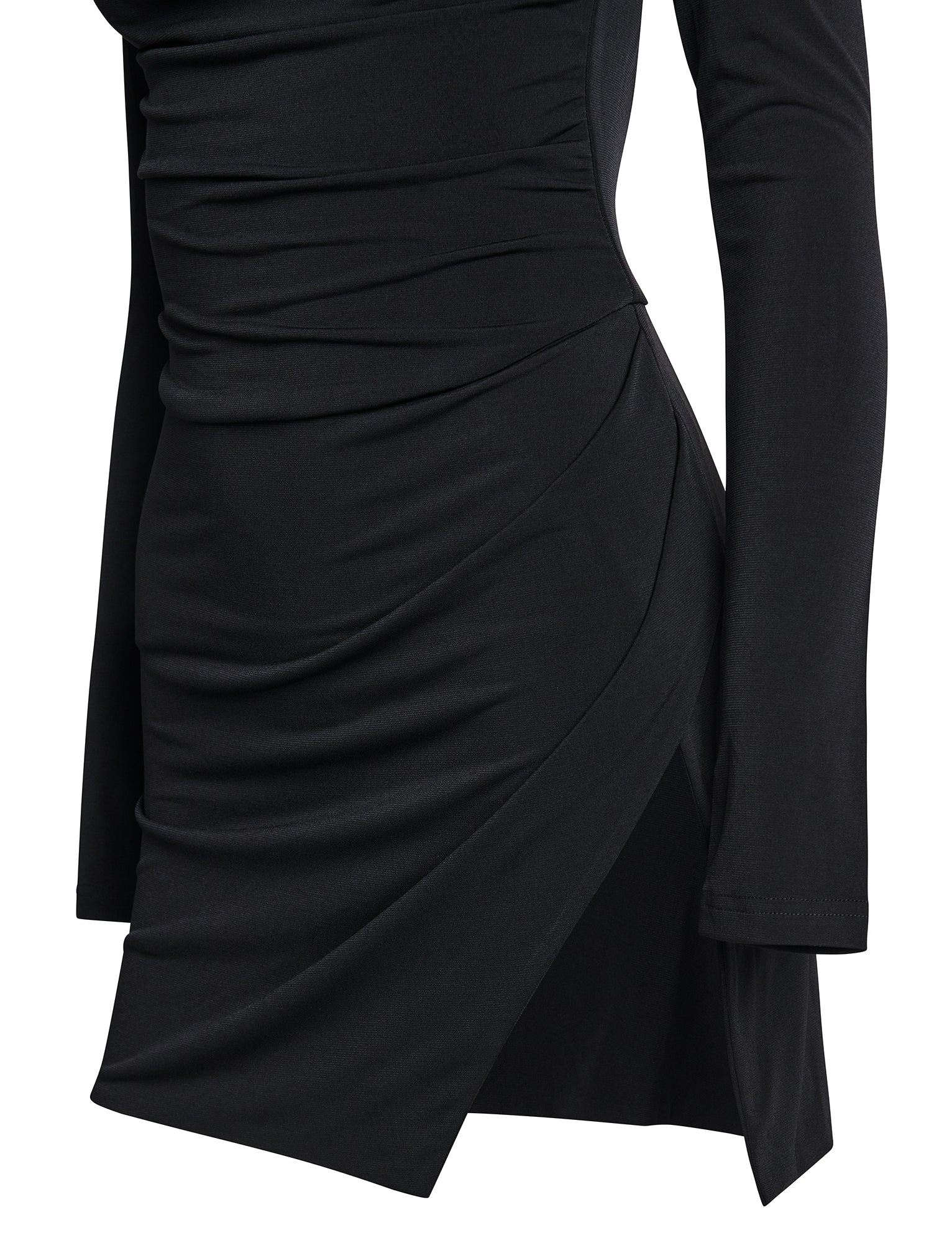 JOSLIN Women's Long Sleeve Black Dress - Elegant & Comfortable for Work, Party & Everyday Wear