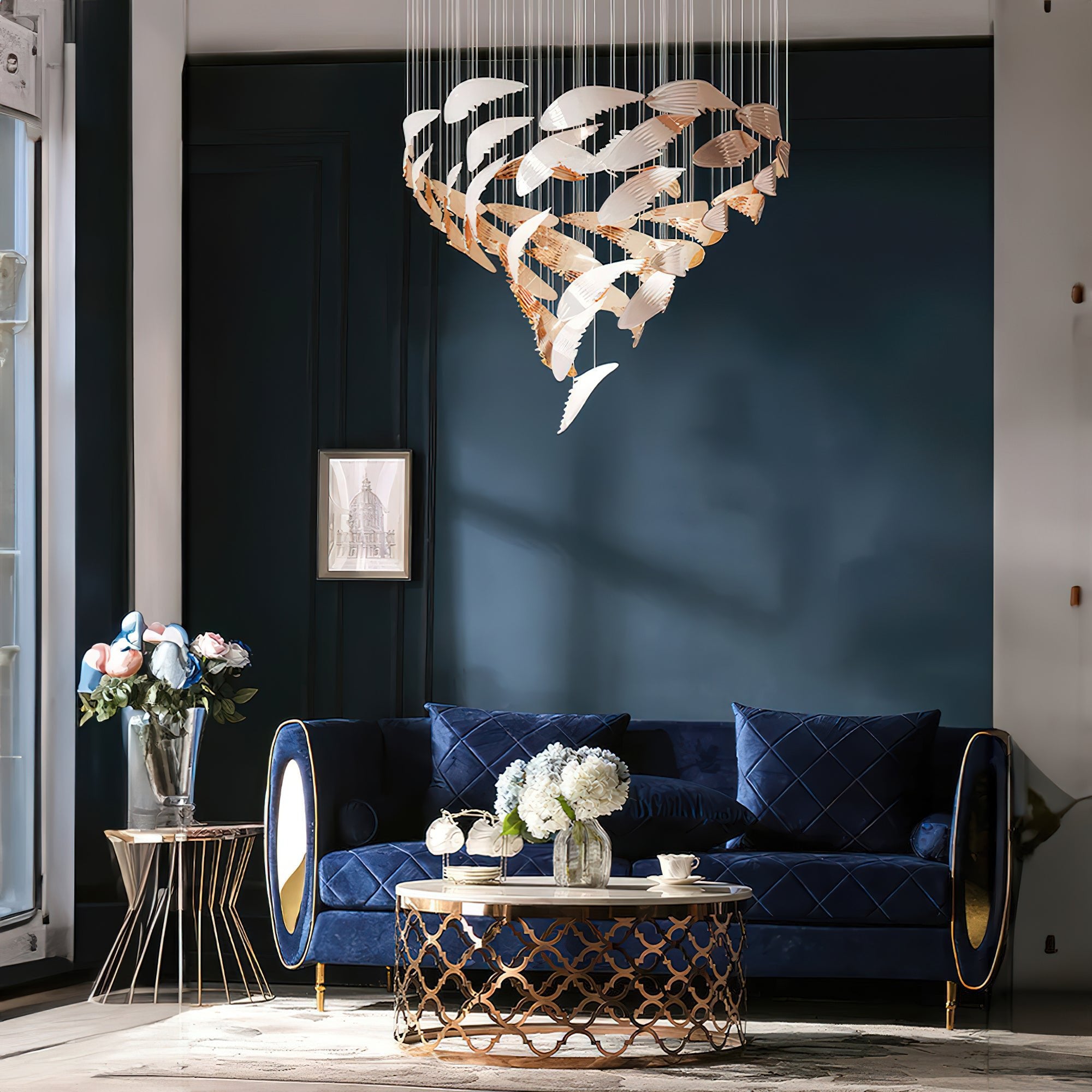 Bennett Chandelier - Elegant Crystal Ceiling Light Fixture for Dining Room, Living Room & Bedroom | Modern Home Decor Lighting