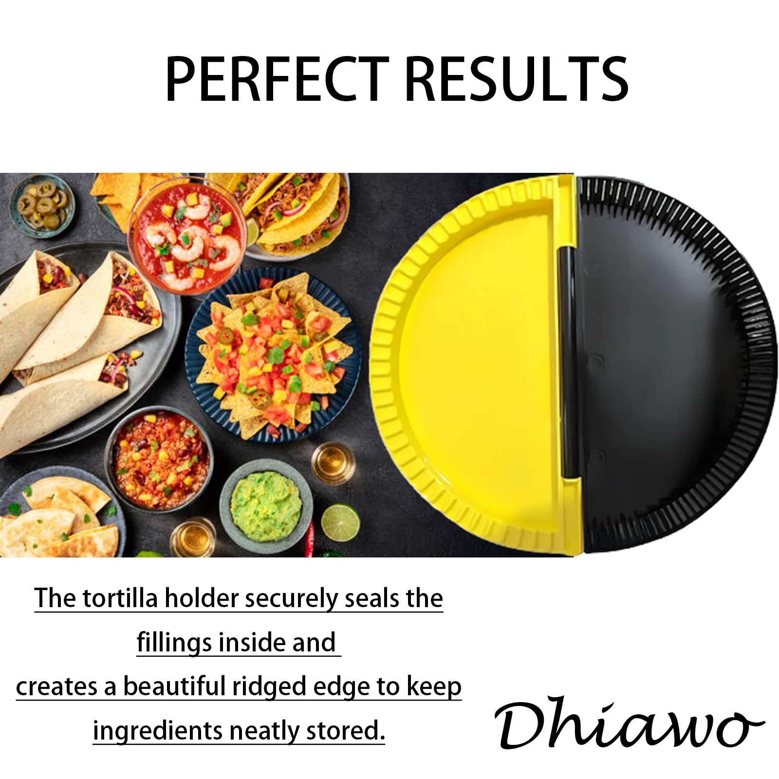 Multi-Functional Tortilla Crimper & Sealer - Perfect for Making Burritos, Sandwiches, Tacos | Compact Wrap Toastie Maker & Tortilla Folder for Easy Meal Prep at Home, Picnics, and Parties