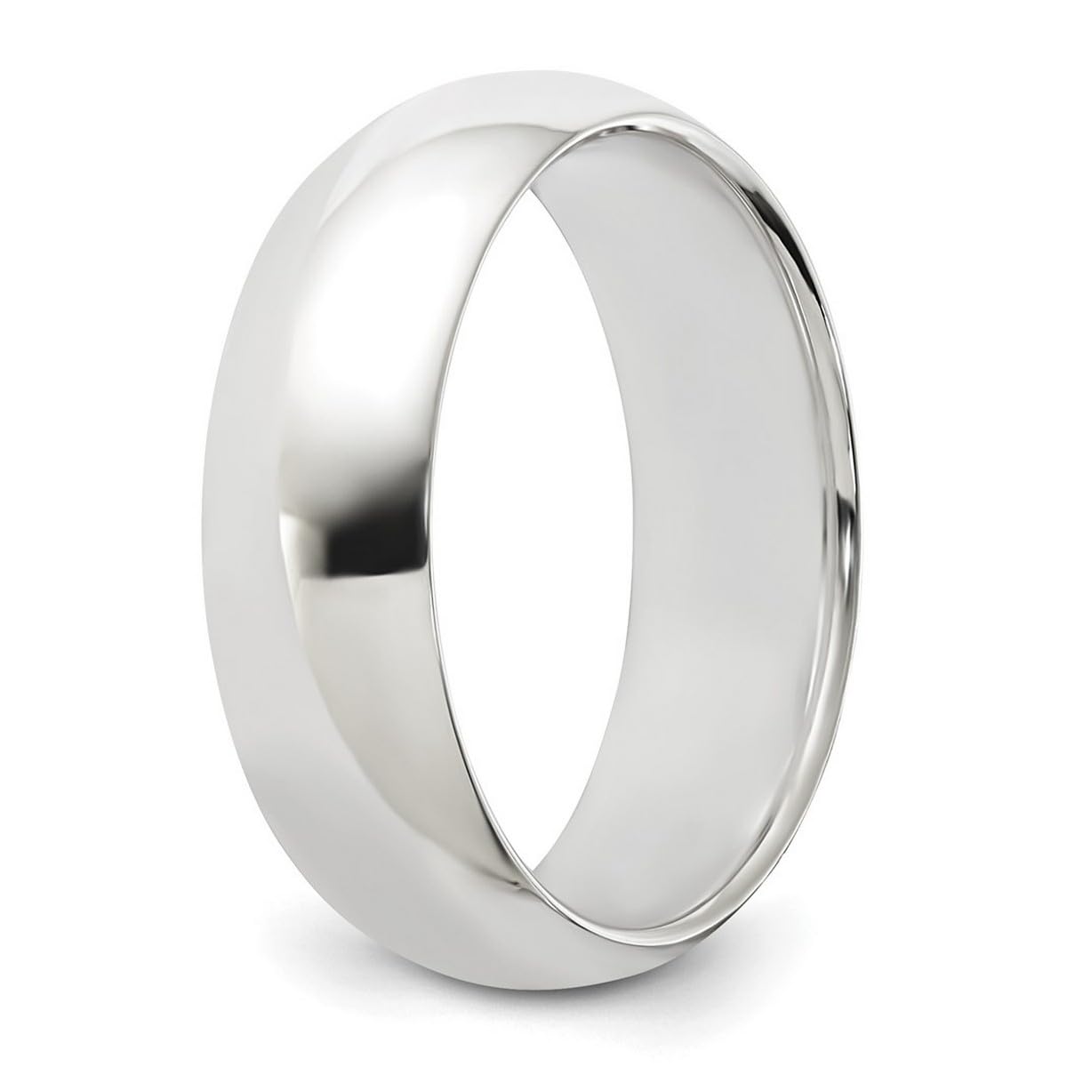 925 Sterling Silver Half Round Band Ring for Women & Men - Durable & Hypoallergenic Wedding, Engagement, or Fashion Jewelry - Available in Multiple Sizes (US 4-12) - Perfect for Gifts, Anniversaries & Everyday Wear