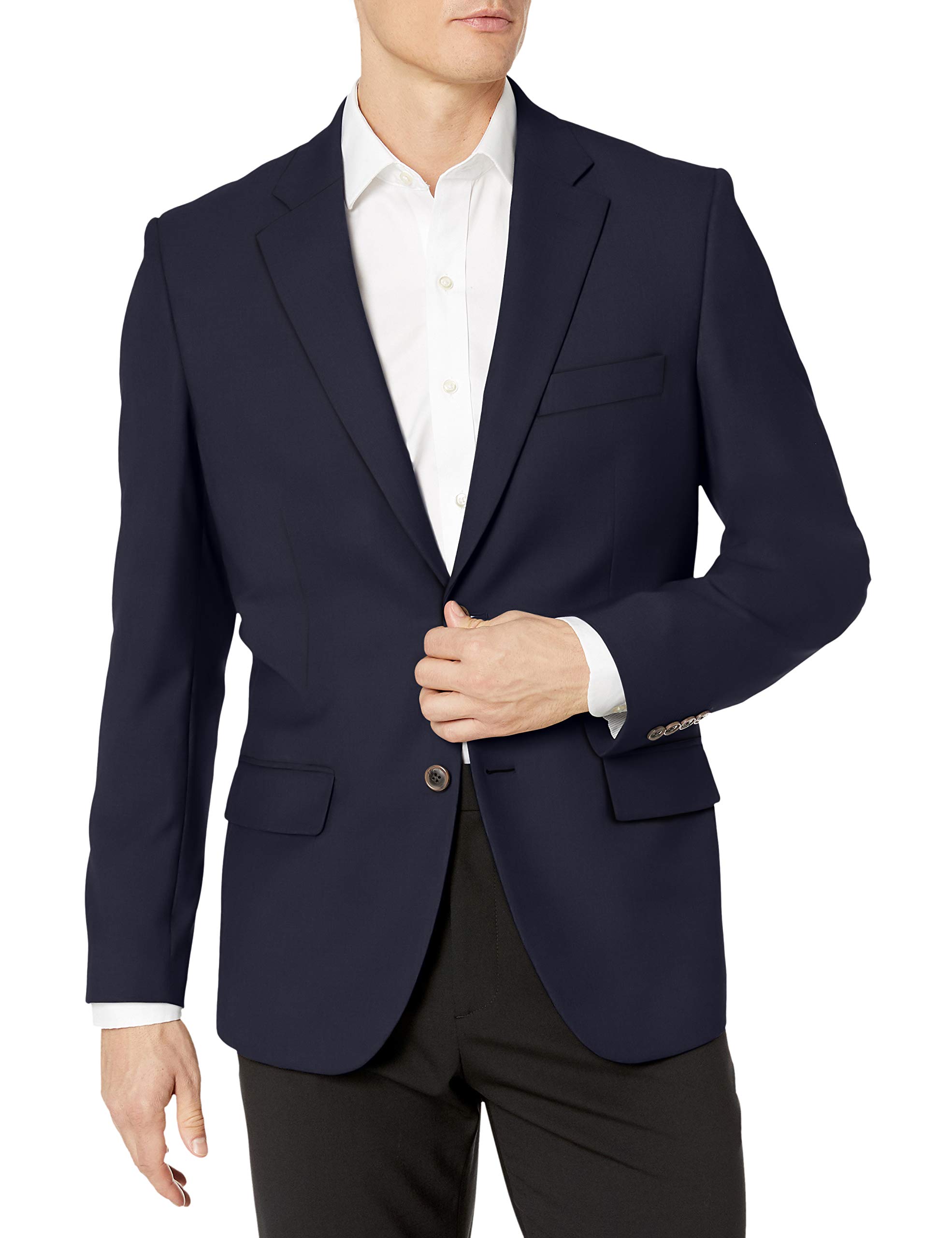 Amazon Essentials Men's Long-Sleeve Classic-Fit Stretch Blazer Jacket - Business Casual & Office Wear for Professional Style