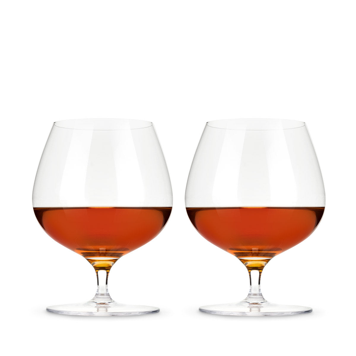Premium Raye Crystal Wingback Brandy Glasses Set of 2 - Elegant Cut Glass Whiskey Snifters for Fine Liquor Tasting, Home Bar Decor & Gift Giving