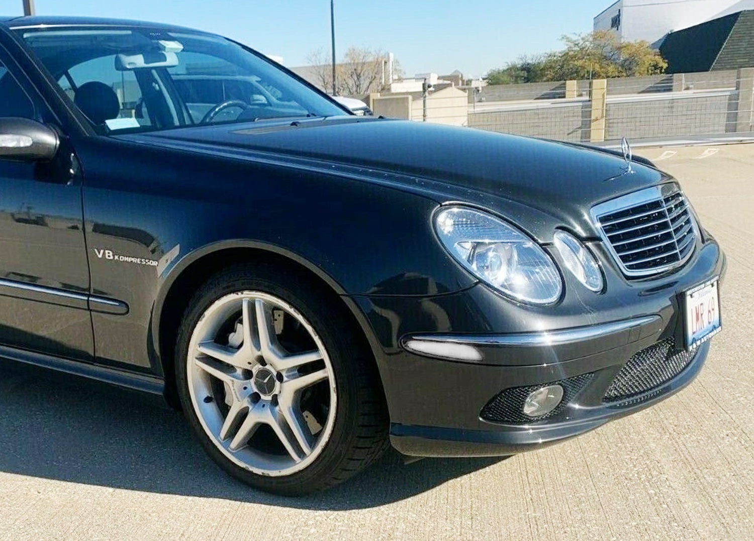 2007-2009 Mercedes W211 E-Class 4D Clear Amber LED Side Marker Lights - Durable Replacement for Enhanced Visibility - Perfect for Night Driving & Custom Car Styling