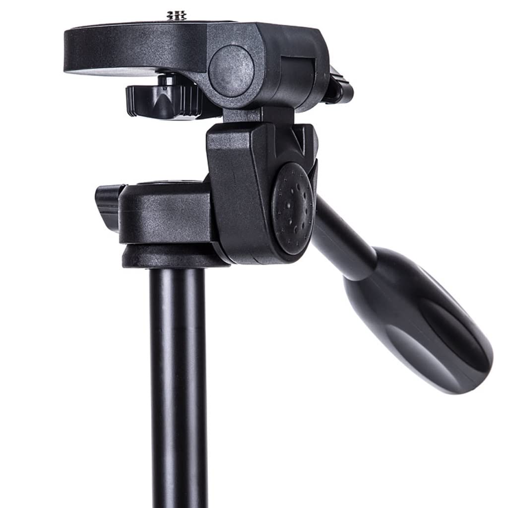 KUNYTLINN Adjustable Projector Stand - Portable Tripod for Camera, SLR, Telescope, Home Theater & Office Meetings | Heavy Duty Black Metal Base | Perfect for Indoor & Outdoor Photography, Presentations & Movie Nights