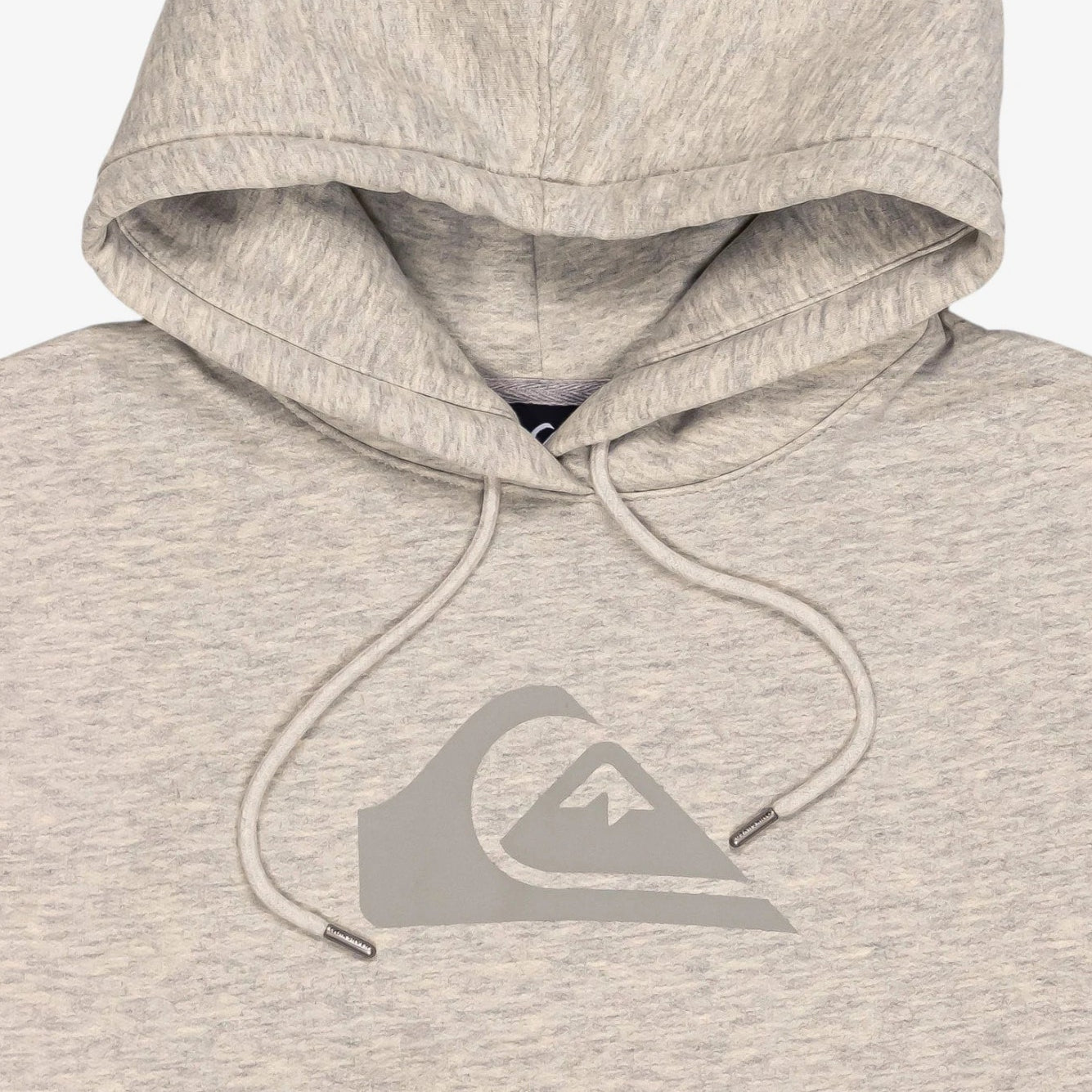 Quiksilver Mountain Wave Grey Hoodie - Men's Winter Pullover Fleece Sweatshirt for Outdoor Activities & Casual Wear
