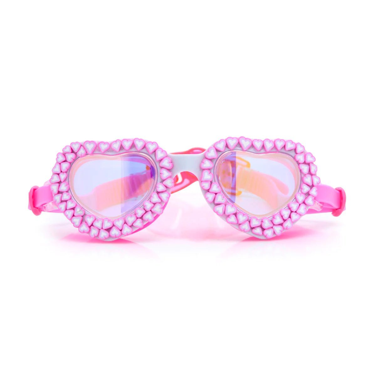 Double the Love XOXO Goggles - Stylish UV Protection Swim Goggles for Women & Men - Perfect for Swimming, Beach Vacations & Water Sports