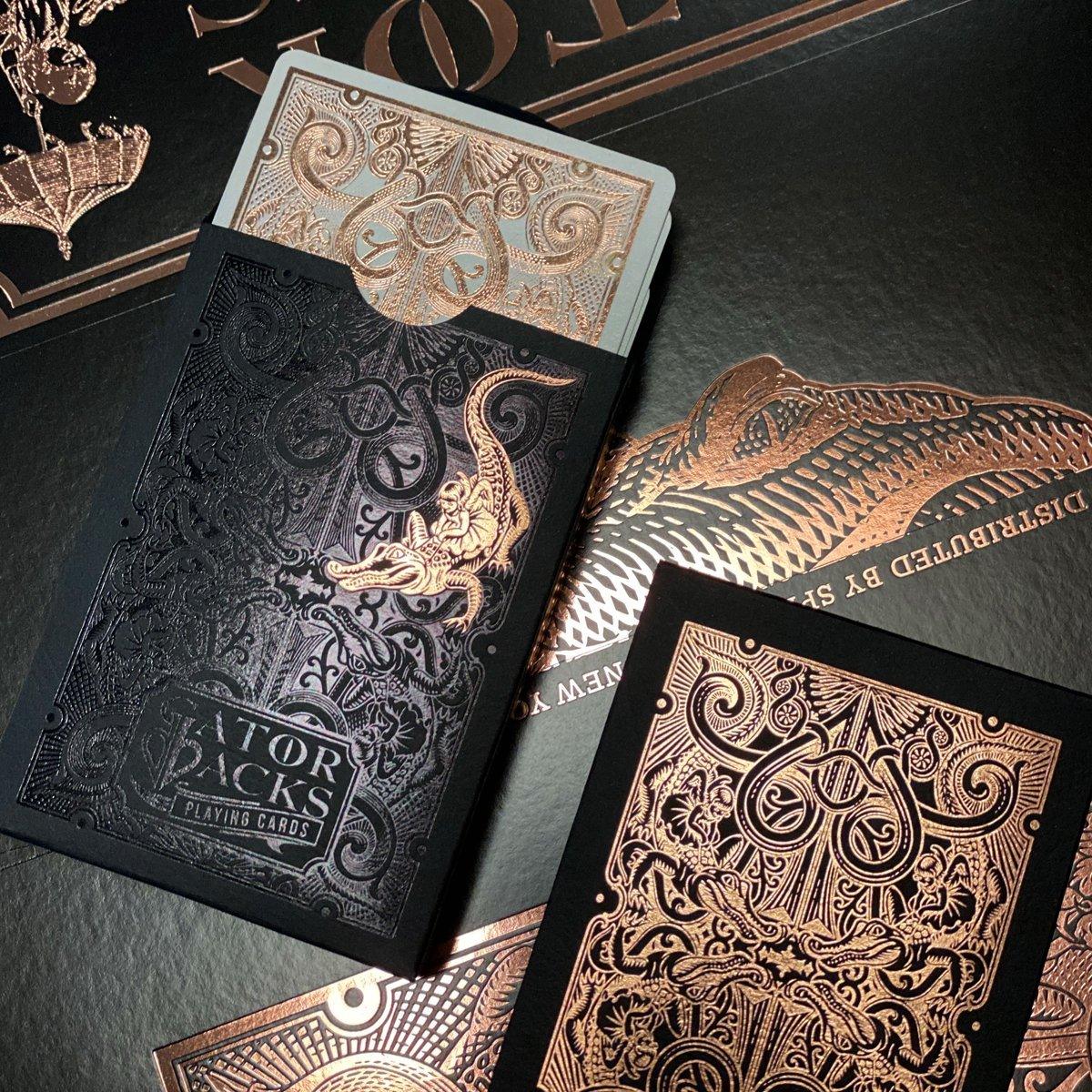 Signed Rose Gold Gatorbacks Playing Cards - Premium Collectible Poker Cards for Magic Tricks, Cardistry & Game Nights