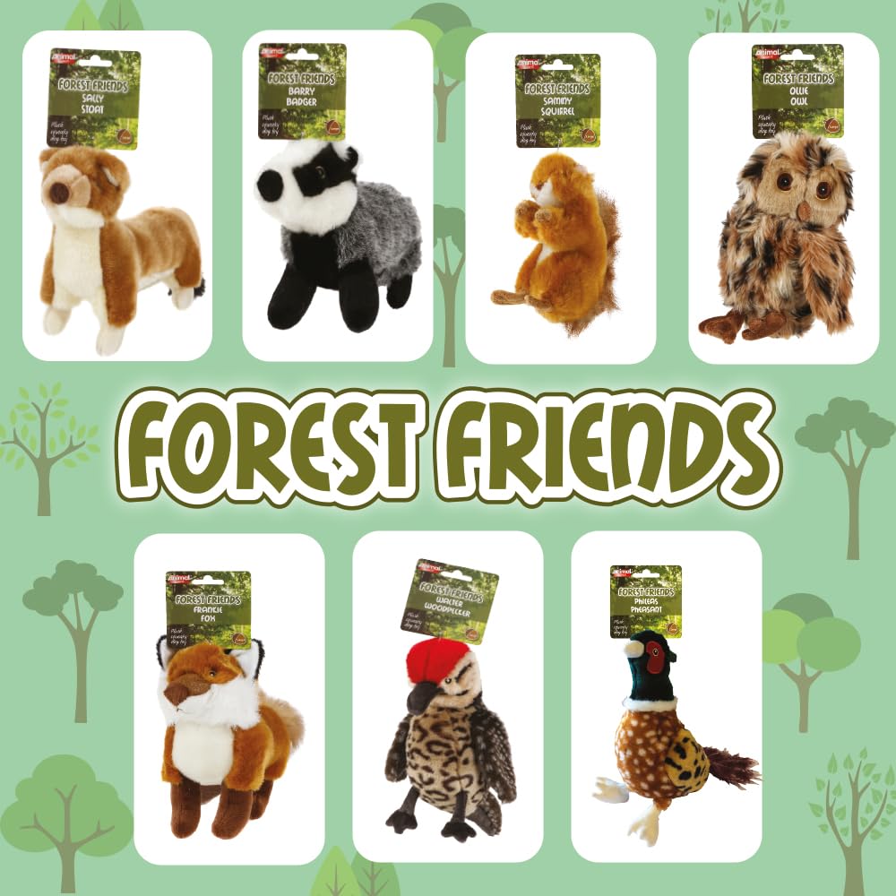 Sally Stoat Plush Squeaky Dog Toy - Soft Cuddly Stuffed Animal for Small & Medium Dogs - Perfect for Playtime, Training & Cuddling