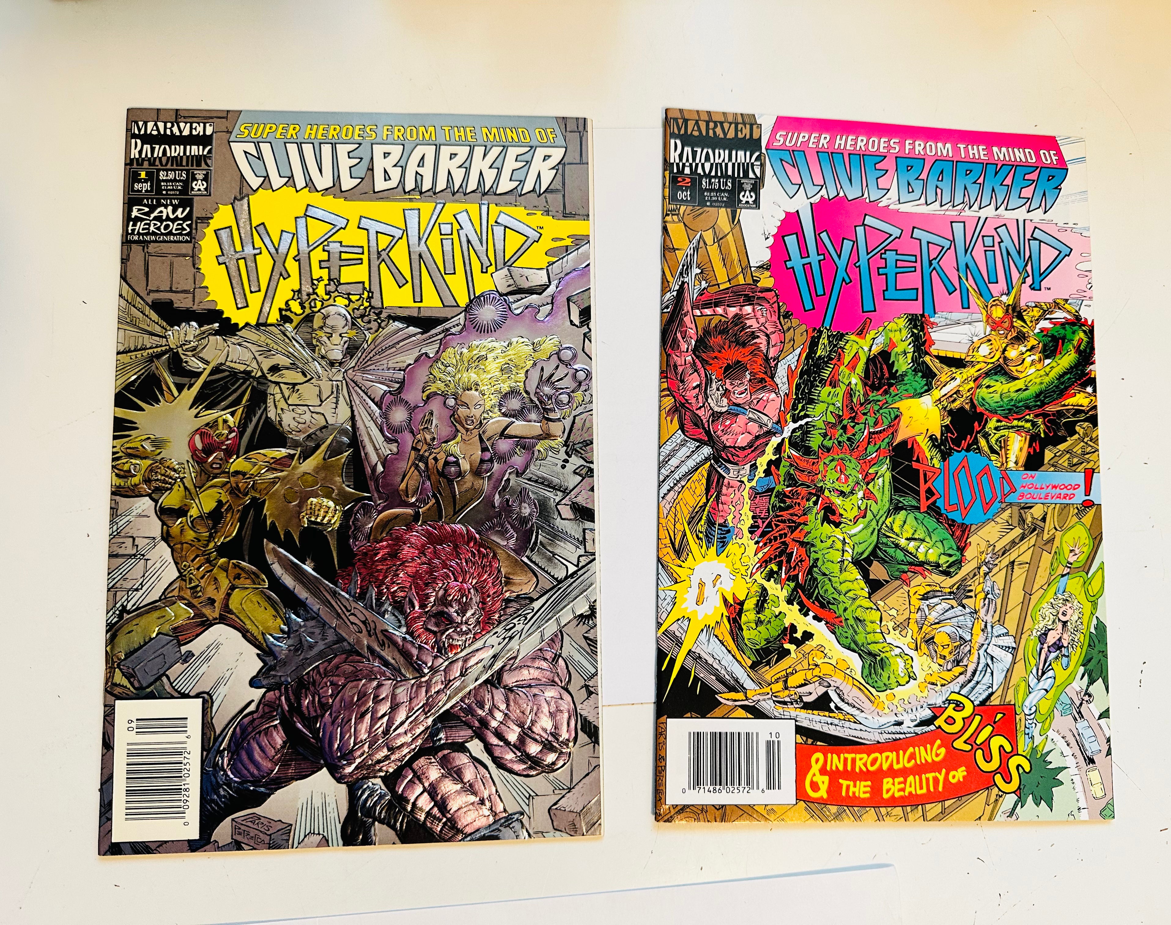 Clive Barker Hyperkind #1 and #2 Comic Books - Horror Graphic Novels Collection for Adults | Perfect for Horror Fans, Comic Collectors & Halloween Gifts