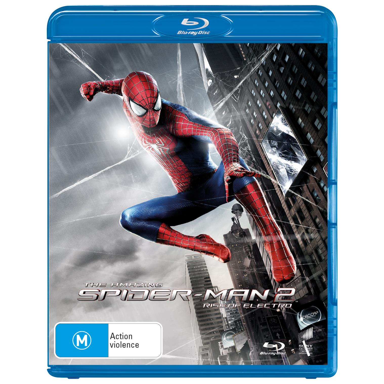 The Amazing Spider-Man 2: Rise of Electro - Superhero Action Movie DVD - Perfect for Marvel Fans & Movie Nights