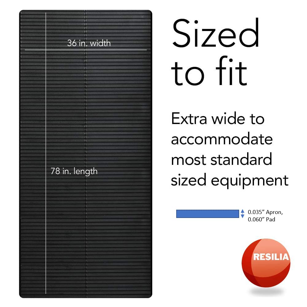 Heavy-Duty Exercise Equipment Floor Mat - Non-Slip Gym Mat for Weightlifting, Training & Home Workouts - Thick Protective Floor Cover for Hardwood & Tile Floors - Perfect for Home Gyms, Fitness Studios & Garage Workout Areas