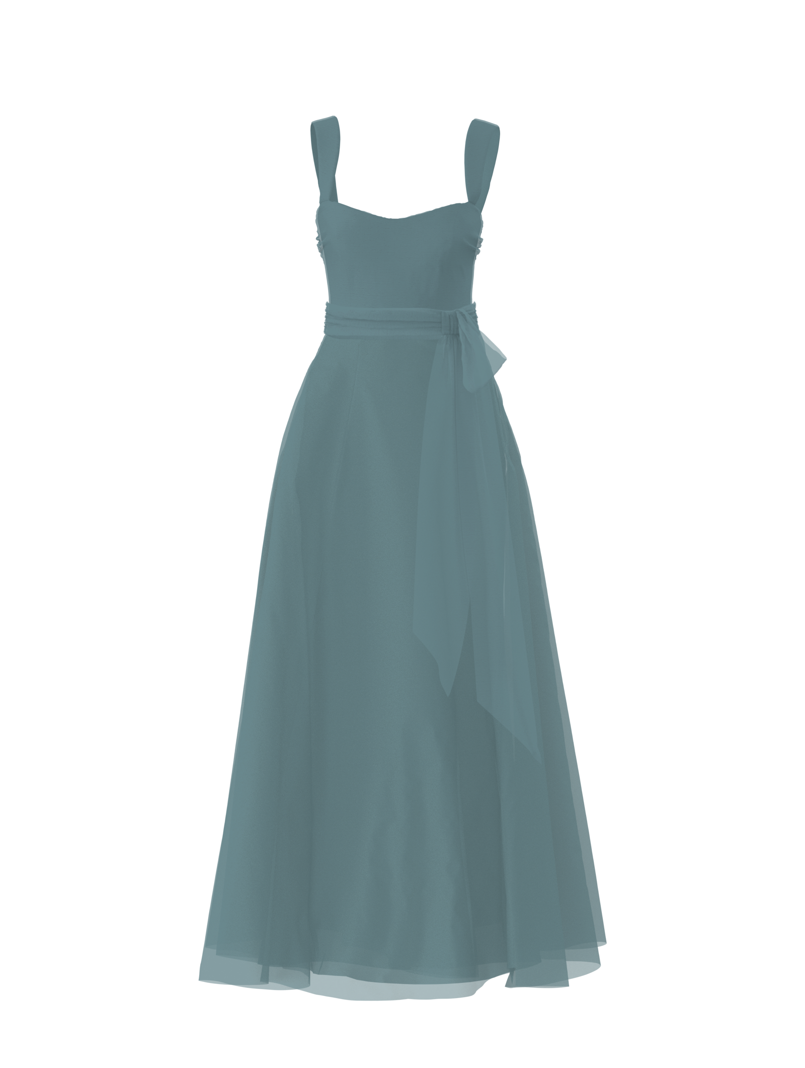 Alexis Bodice & Cerisa Skirt with Sash Belt in Teal - Perfect for Weddings, Parties, and Formal Events