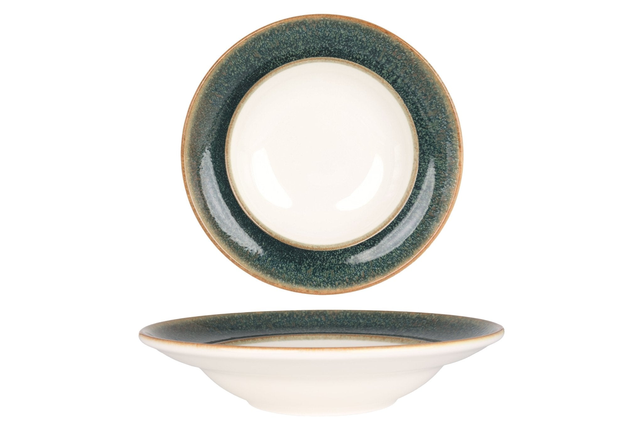 Premium Ore Mar Pasta Plate - 24cm (400cc) Ceramic Dinner Plate for Italian Cuisine | Perfect for Restaurants, Home Dining & Gift Giving