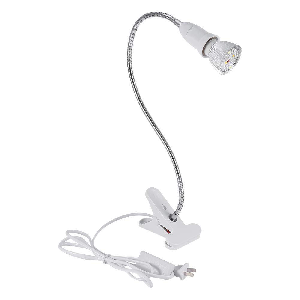28W LED Hydroponic Grow Light with 28 LEDs - Adjustable Desk Clamp Lamp for Indoor Plants, Home Garden & Office Use | Perfect for Seedlings, Herbs & Small Houseplants