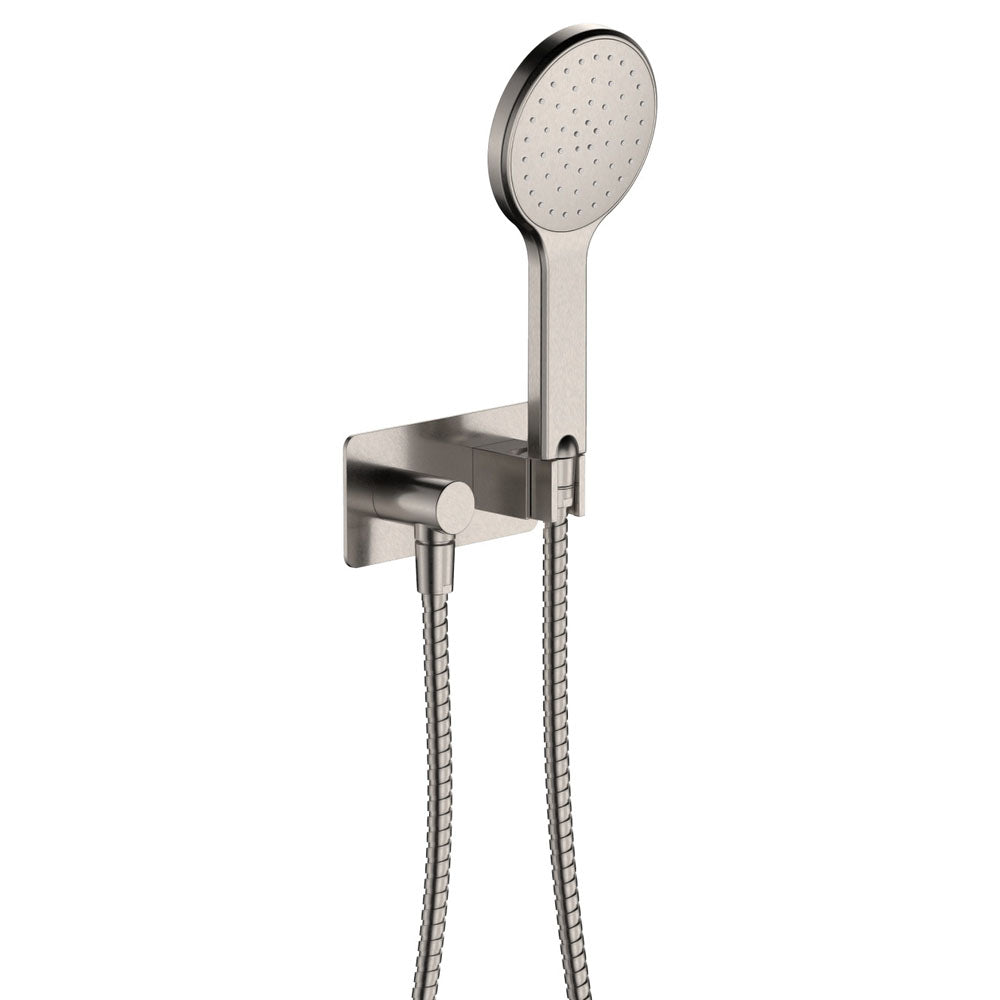 Fienza Kaya Hand Shower - Brushed Nickel Finish - Adjustable Spray Settings for Bathroom, Spa & Pet Grooming