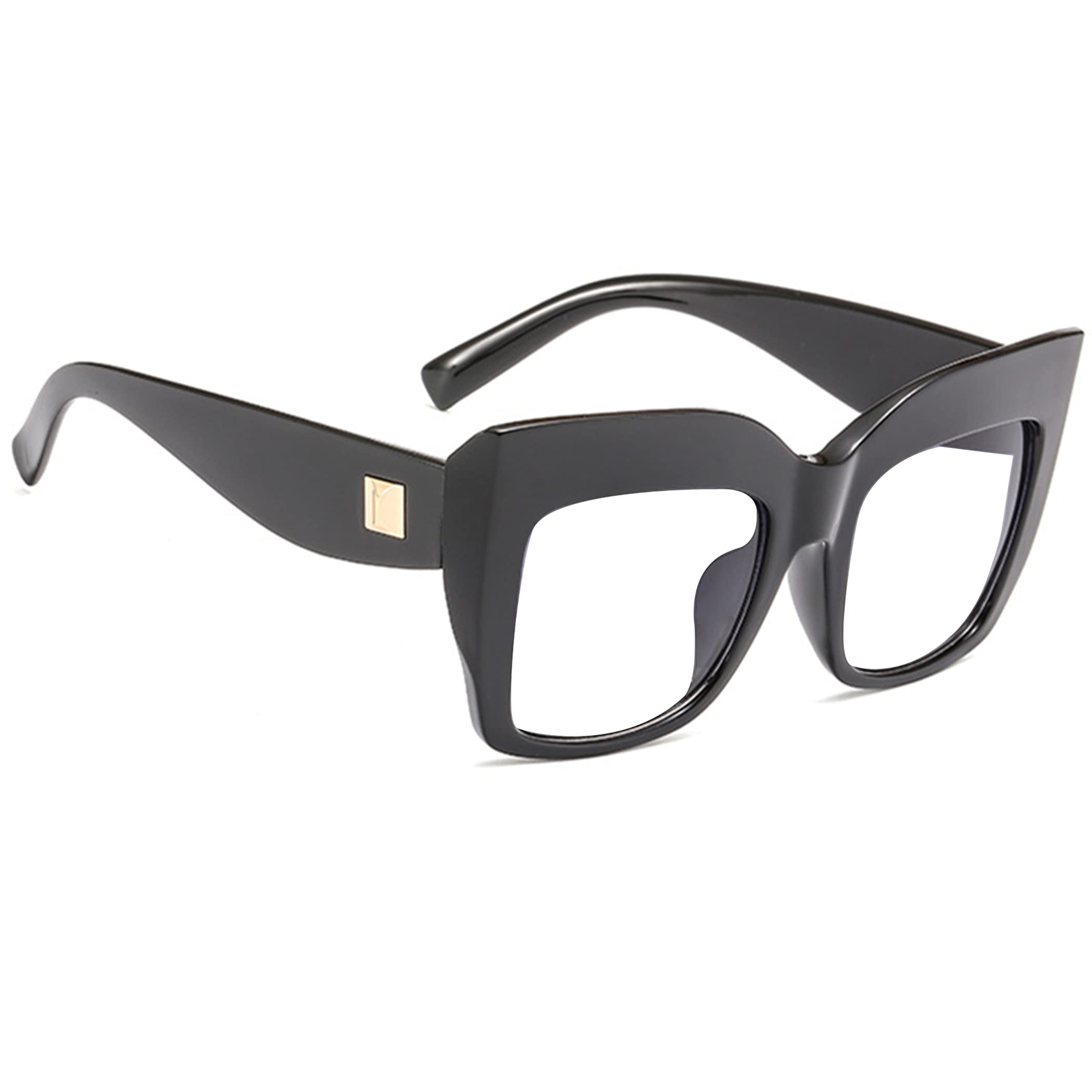 Bullabulling Square Oversized Glasses Frame - Trendy Reading Eyewear for Women | Perfect for Reading, Working & Fashion Accessories