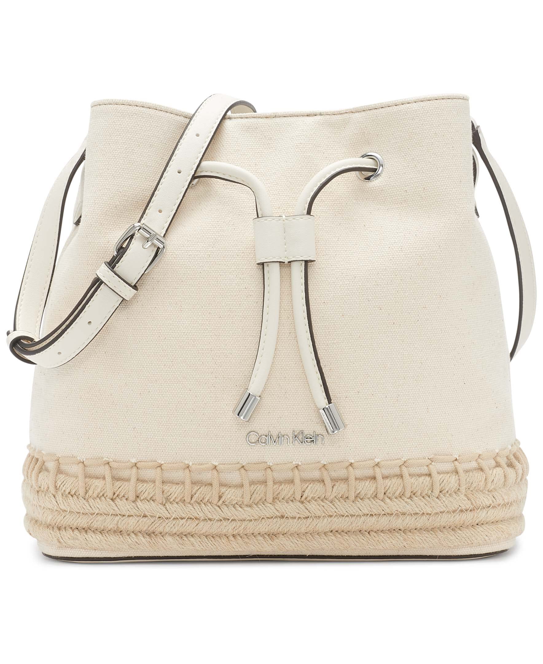 Calvin Klein Women's Gabrianna Novelty Bucket Shoulder Bag - Stylish Crossbody Purse for Everyday Use, Work & Travel | Fashionable Handbag for Women