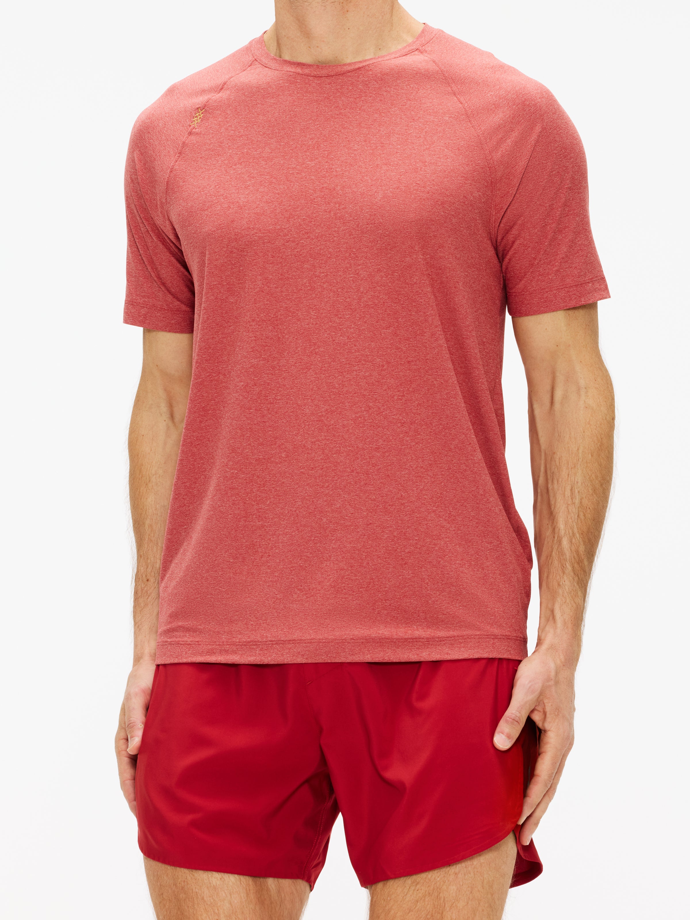 Rhone Reign Men's Performance Short Sleeve T-Shirt - Moisture Wicking & Breathable Workout Tee for Gym, Running & Outdoor Activities