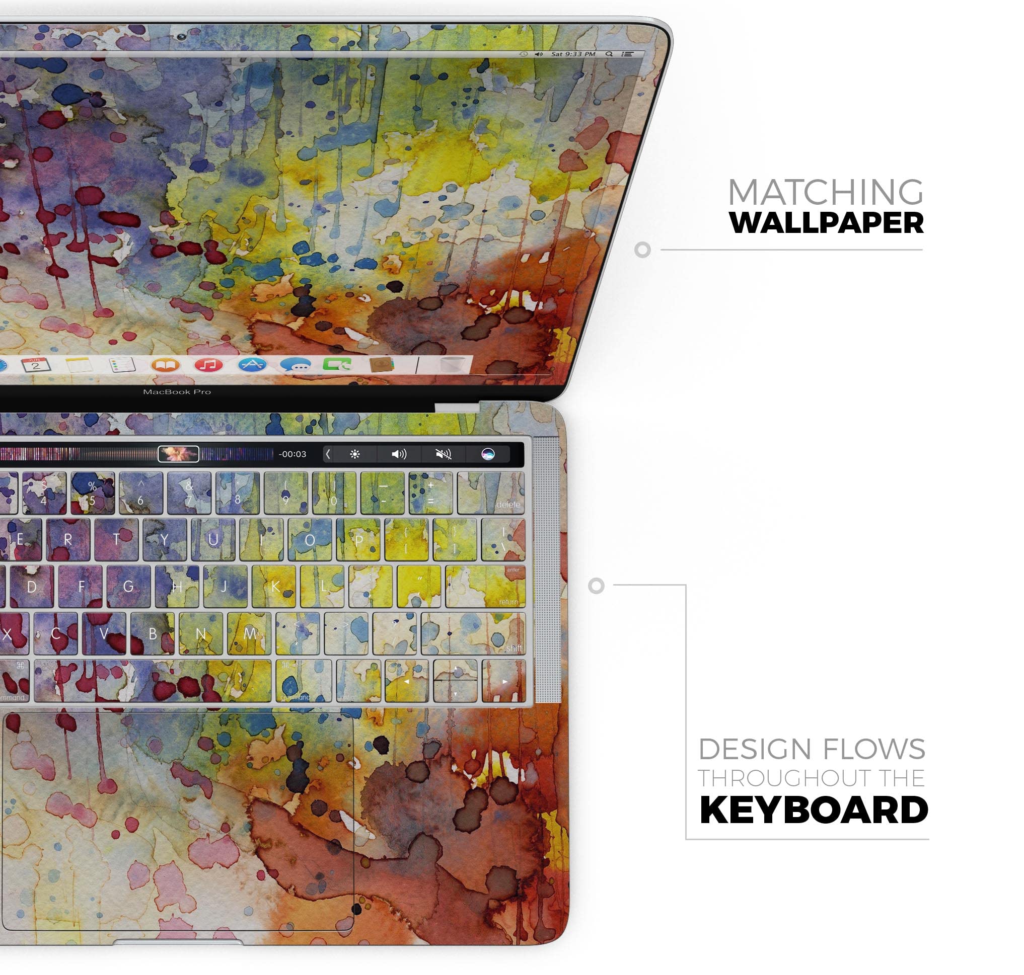 Waterproof Scratch Resistant Full-Body Decal Skin for MacBook Air 13