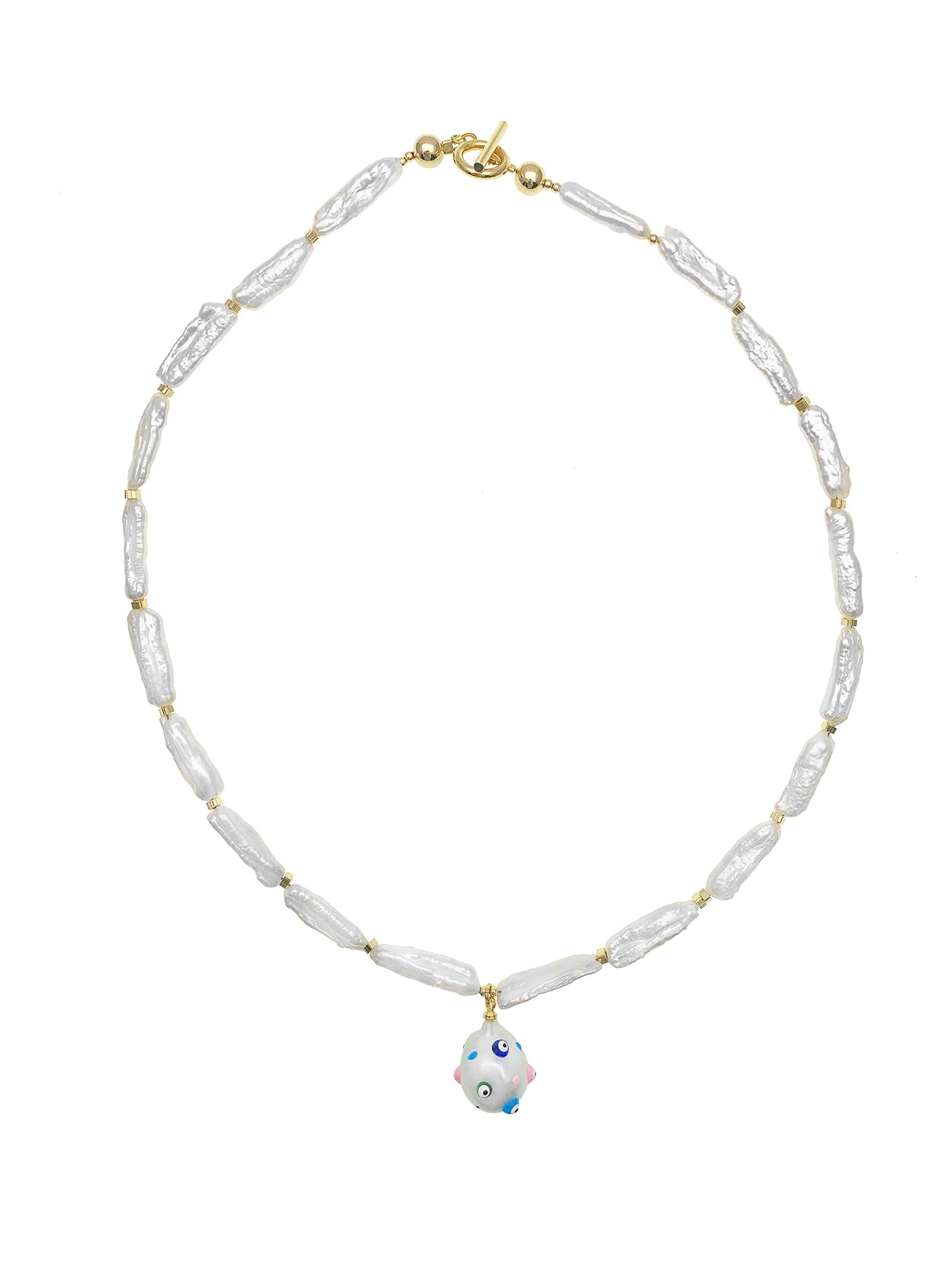Freshwater Pearl Evil Eye Pendant Necklace - Protection Jewelry for Women, Gift for Her | Perfect for Everyday Wear, Special Occasions & Spiritual Protection