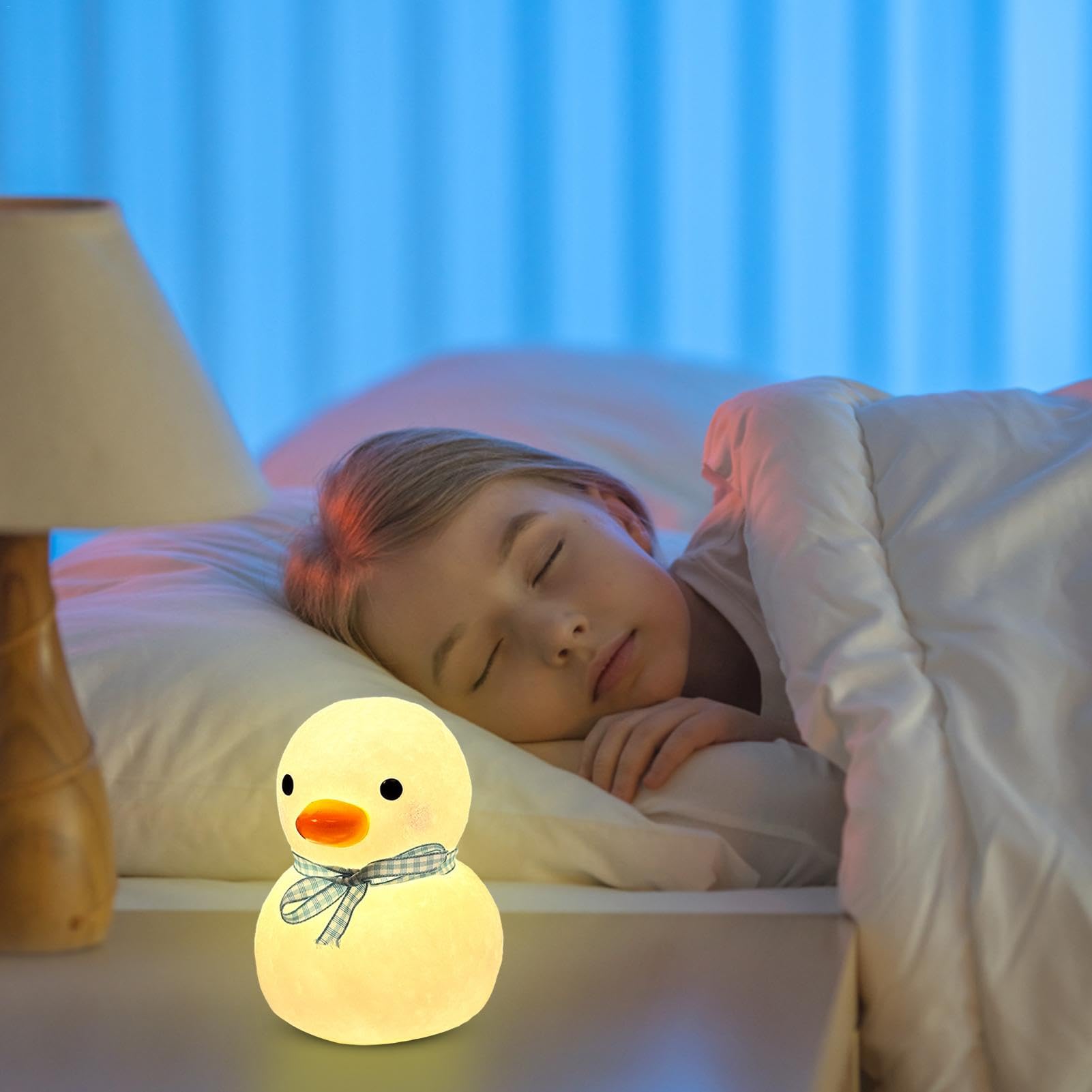 Adorable Silicone Night Light - Soft Glow Desk Lamp for Kids Room, Bedroom, Nursery & Study | Decorative LED Nightlight for Sleep, Reading & Relaxation | Perfect Gift for Children & Babies