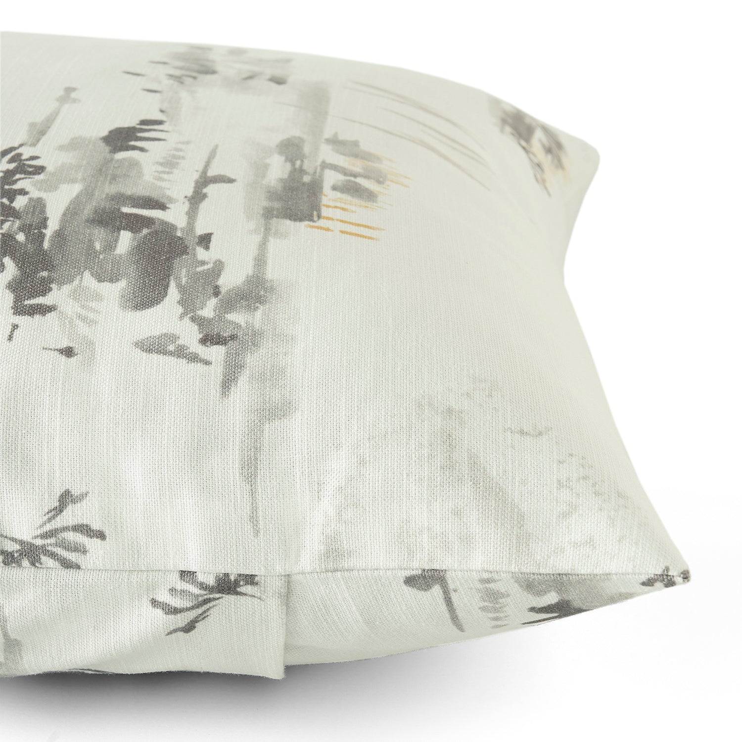 Premium Grey Embroidered Cotton Cushion Covers Set of 2 - Soft Textured Throw Pillow Cases for Sofa, Bed, Living Room Decor