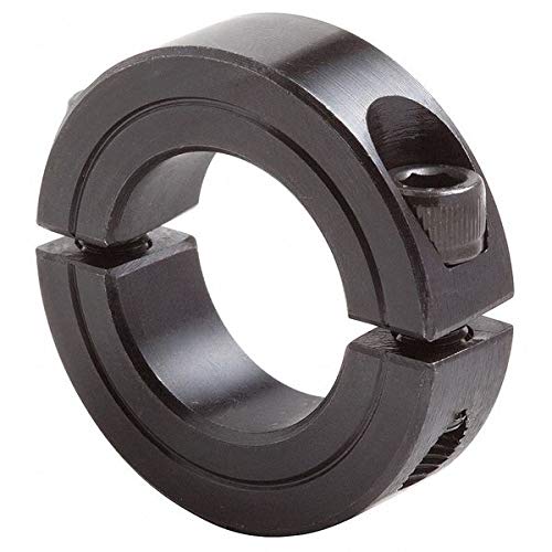 1-1/2 Inch Steel Shaft Collar Clamp Set (2Pc) - 2.625 in Clearance Diameter for Industrial Machinery, Robotics & Power Transmission Systems