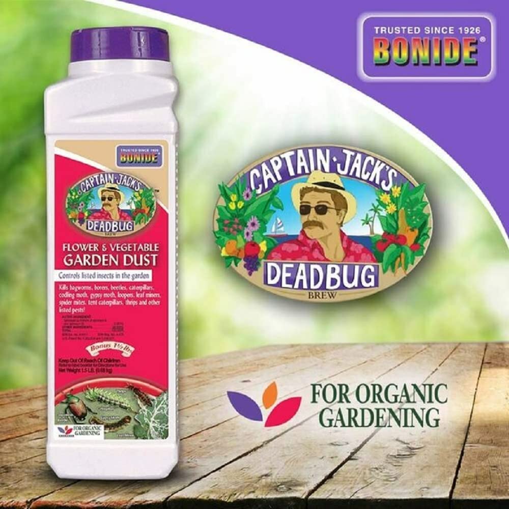 Bonide Captain Jack's Deadbug Brew Dust 1.5 lb (3-Pack) | Organic Insecticide for Gardens, Lawns & Plants | Kills Aphids, Beetles & Caterpillars | Safe for Vegetables, Fruits & Flowers