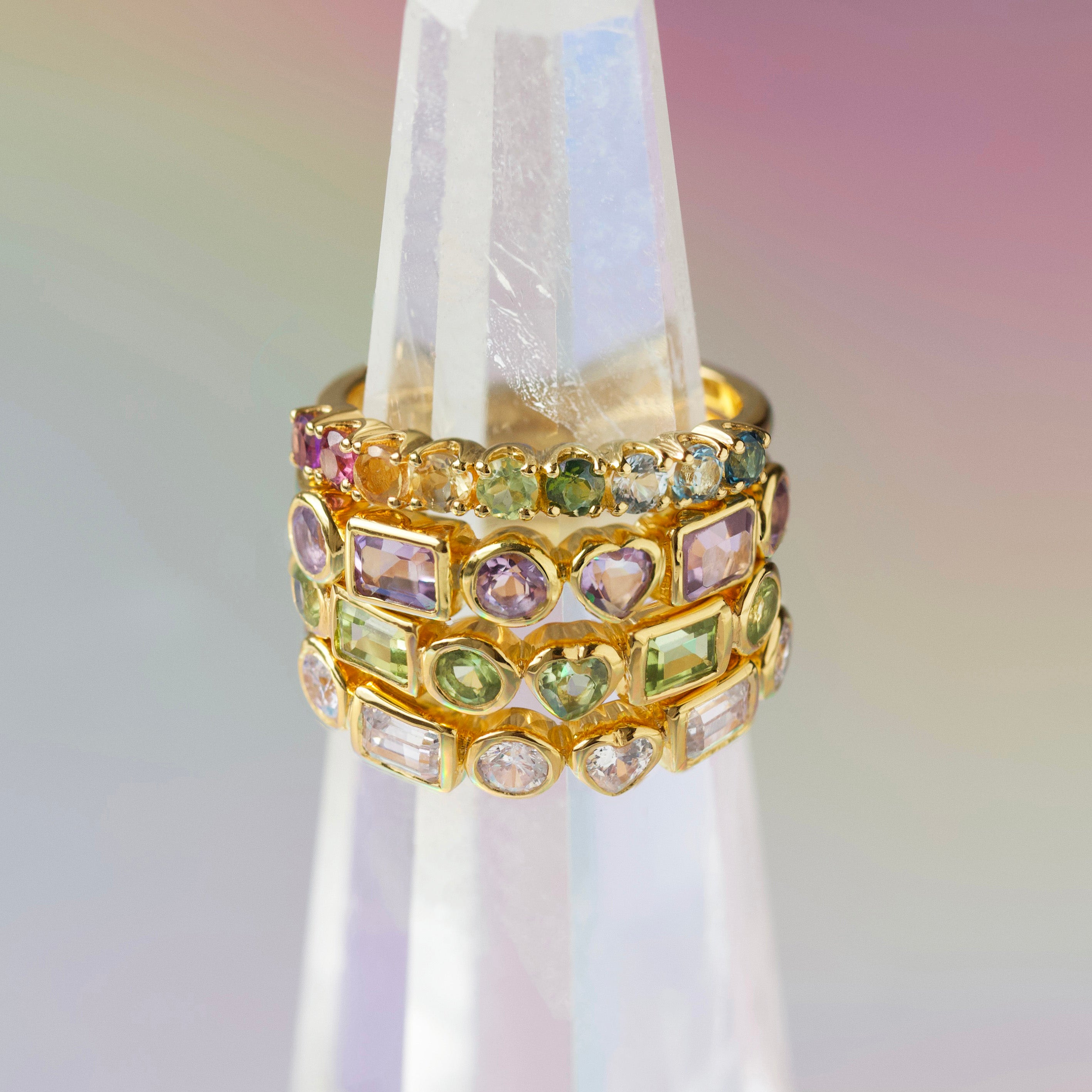 Louise Thompson Lucky In Love Zircon Ring - Elegant Cubic Zirconia Jewelry for Women | Perfect for Anniversary, Valentine's Day & Special Occasions