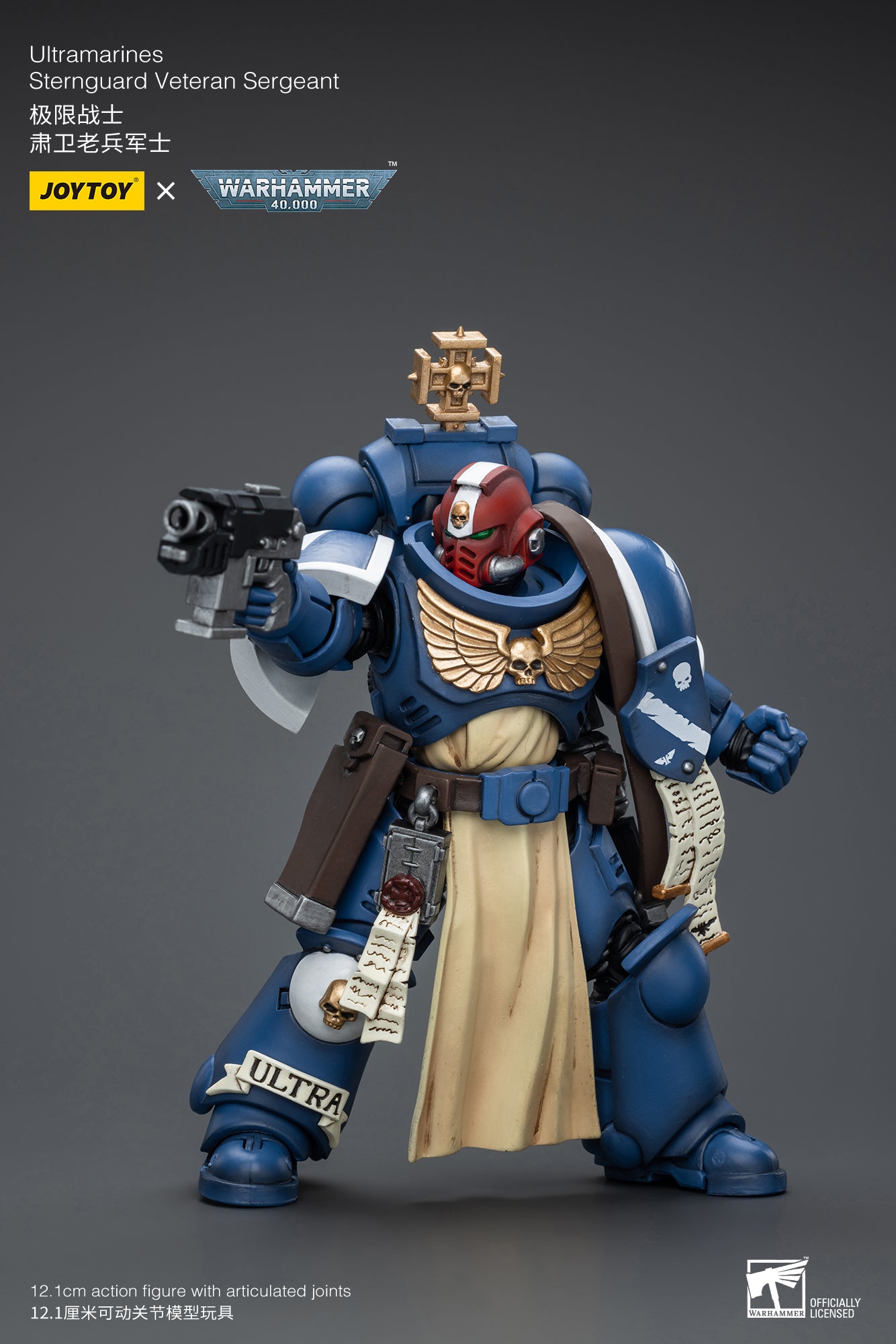 Pre Order JOYTOY 1/18 Warhammer 40K Ultramarines Sternguard Veteran Action Figure - Reissue Collectible Model for Tabletop Gaming & Display