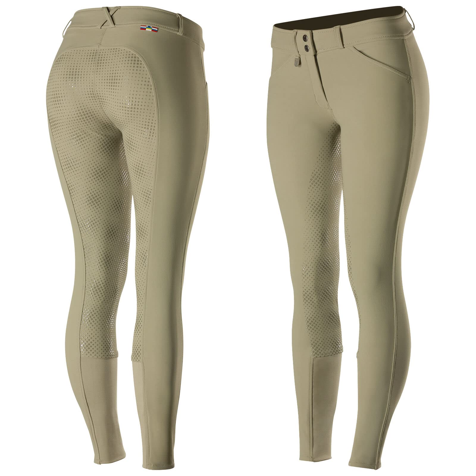 Horze Grand Prix Kids Silicone Full Seat Breeches - Comfortable Equestrian Riding Pants for Children - Ideal for Horseback Riding Lessons, Competitions & Stable Training - Perfect Gift for Young Riders