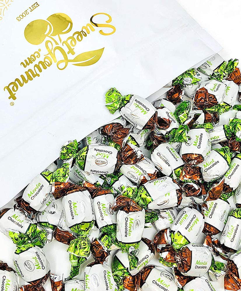 SweetGourmet Chocolate Filled Mints - Premium Hard Candies Bulk 4lbs | Arcor Brand | Perfect for Office Snacks, Party Favors & Gift Baskets