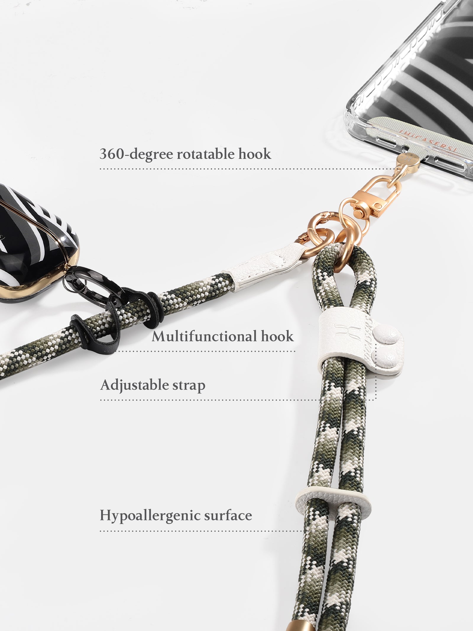 Cross Body Strap - Adjustable & Durable Shoulder Bag Strap for Women & Men - Perfect for Travel, Shopping, and Everyday Use
