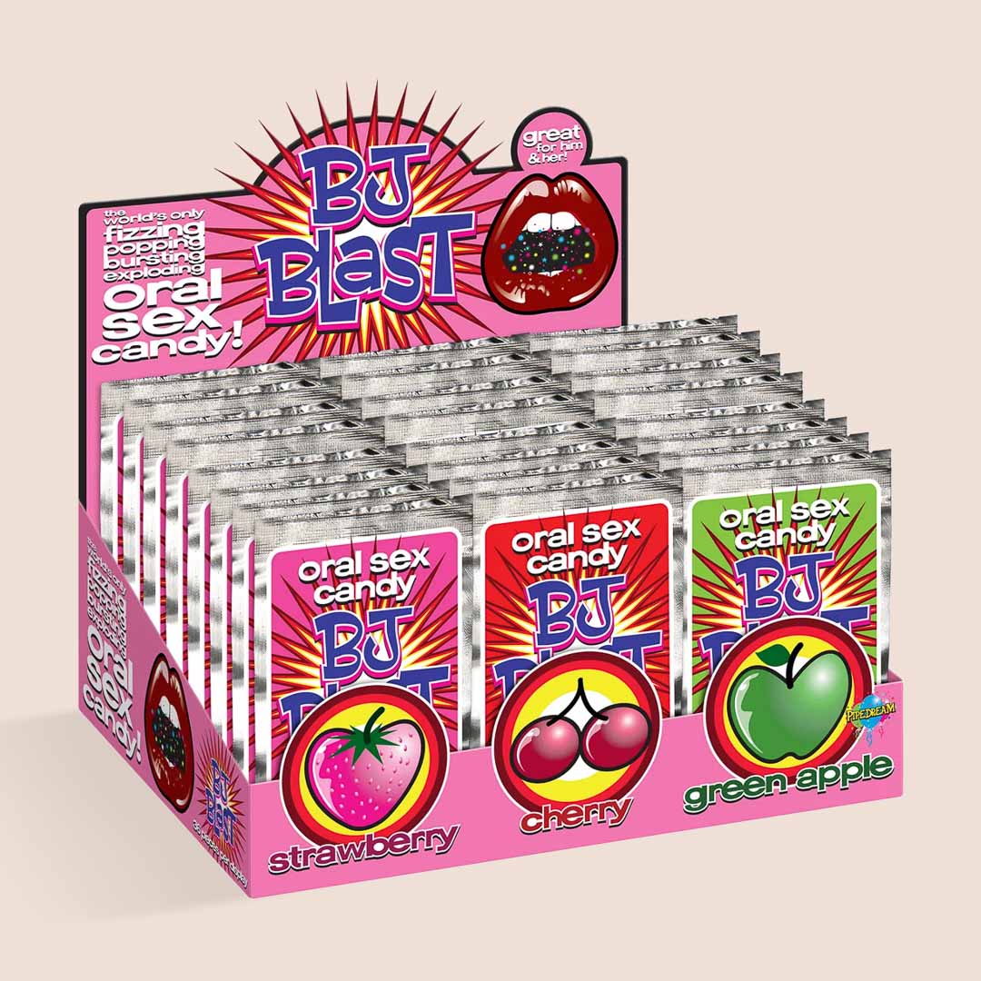 BJ Blast 36-Piece Oral Pleasure Candy Set - Sweet & Minty Flavored Adult Intimacy Candy for Couples - Perfect for Romantic Nights & Sensual Play