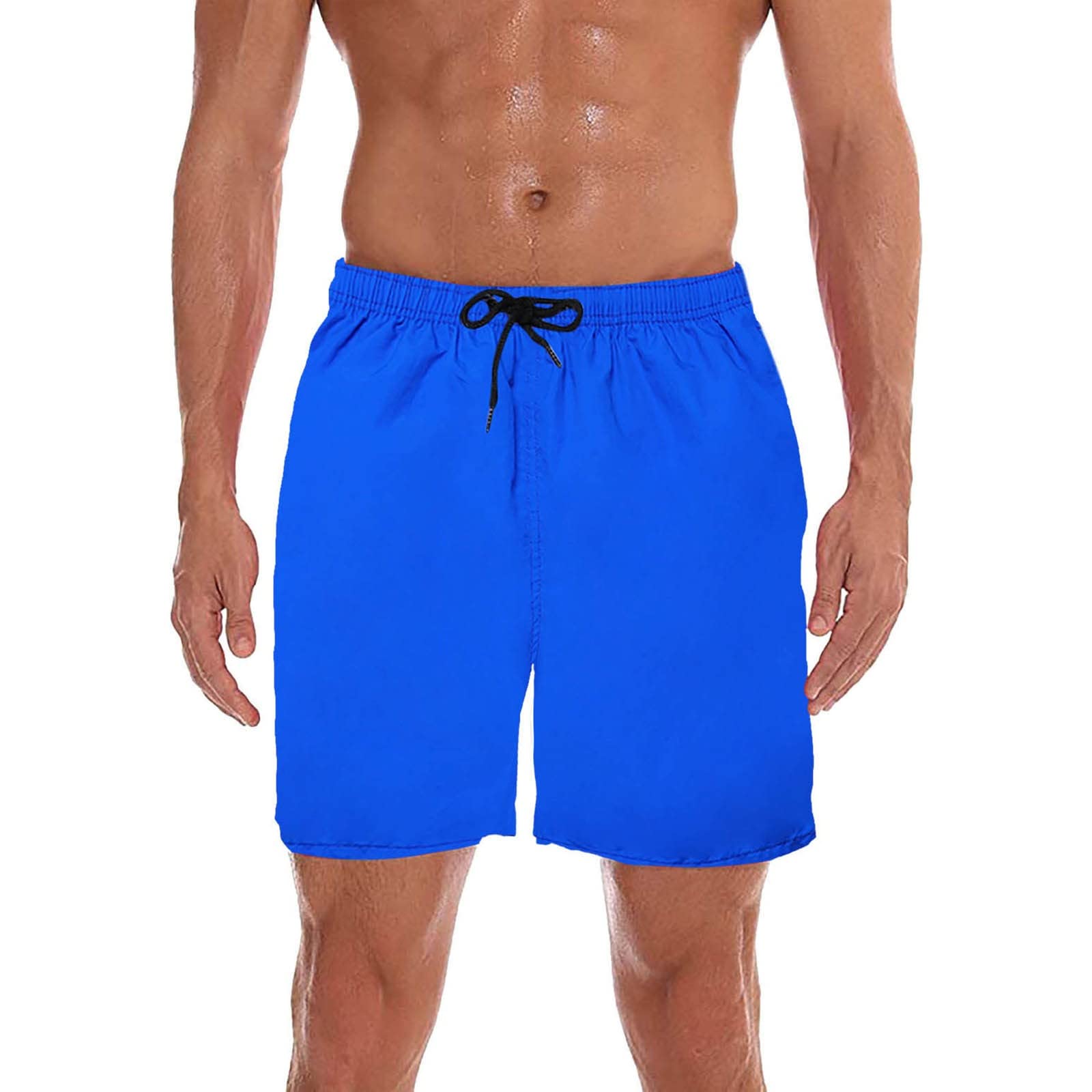 Men's Quick Dry Athletic Shorts - Summer Beach Gym Workout Running Shorts with Pockets for Bodybuilding & Training | Lightweight Comfort for Sports & Outdoor Activities (Blue, XXL)