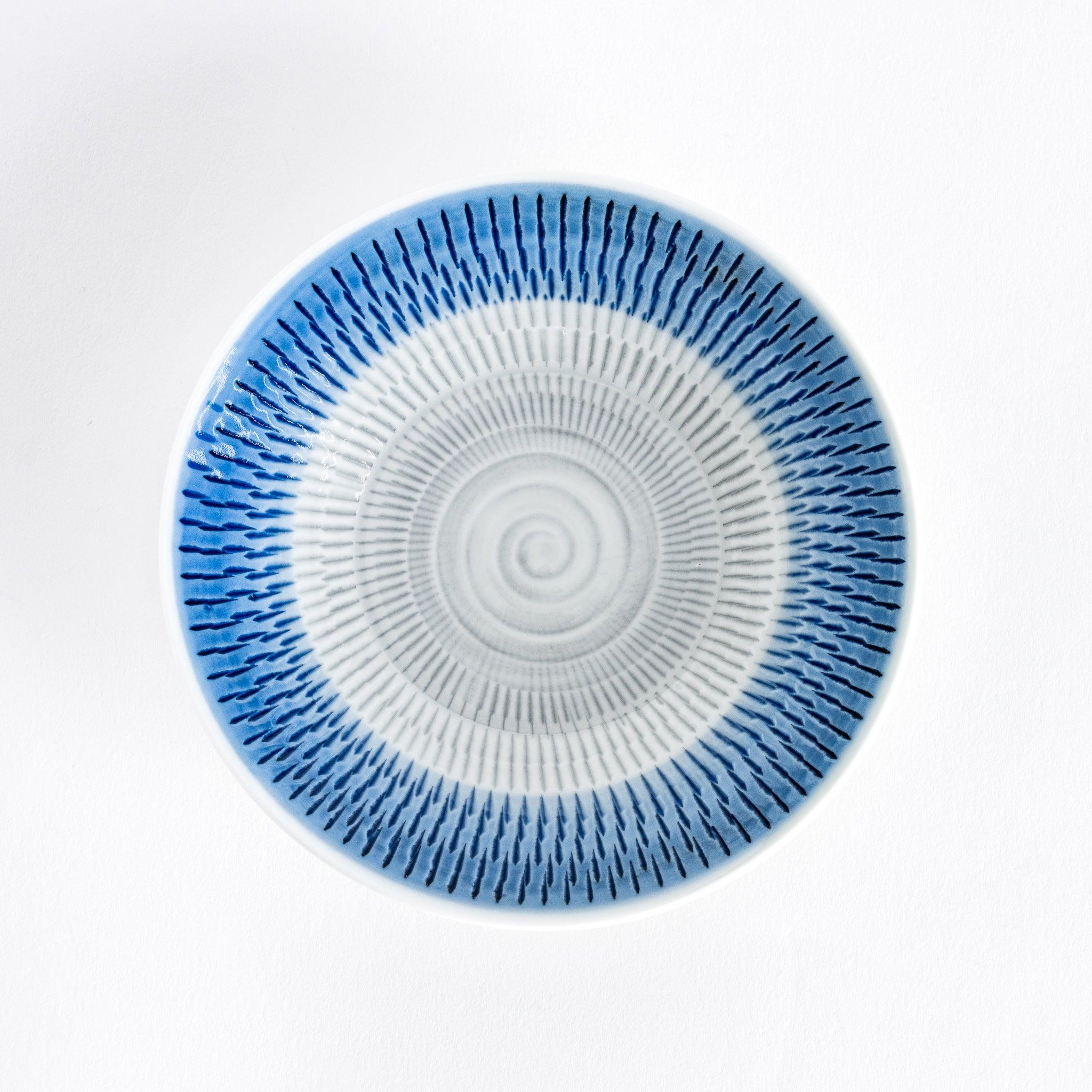 Ethereal Stripe Dessert Plate Set - Elegant Porcelain Cake Plates for Parties, Weddings & Tea Time - 8 Inch Fine China Serving Dishes for Desserts, Appetizers & Special Occasions