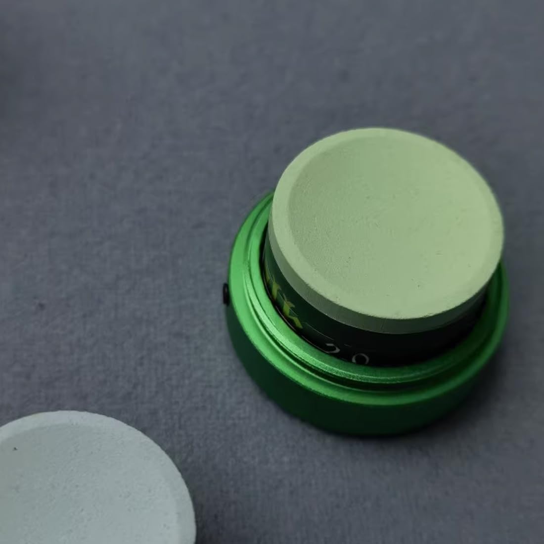 Magnetic Pool Chalk Holder - Round Shaped Billiard Accessory with Mini Chalk Tip Case for Professional & Home Game Use