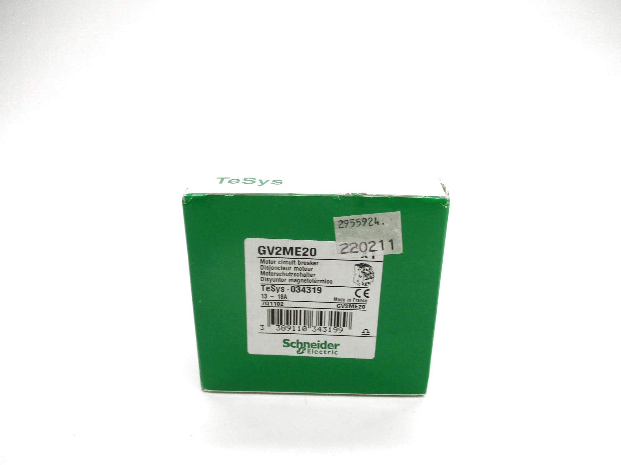 GV2ME20 13-18A Circuit Breaker - NSFS-OEM Certified for Electrical Panels - Perfect for Home, Commercial & Industrial Use