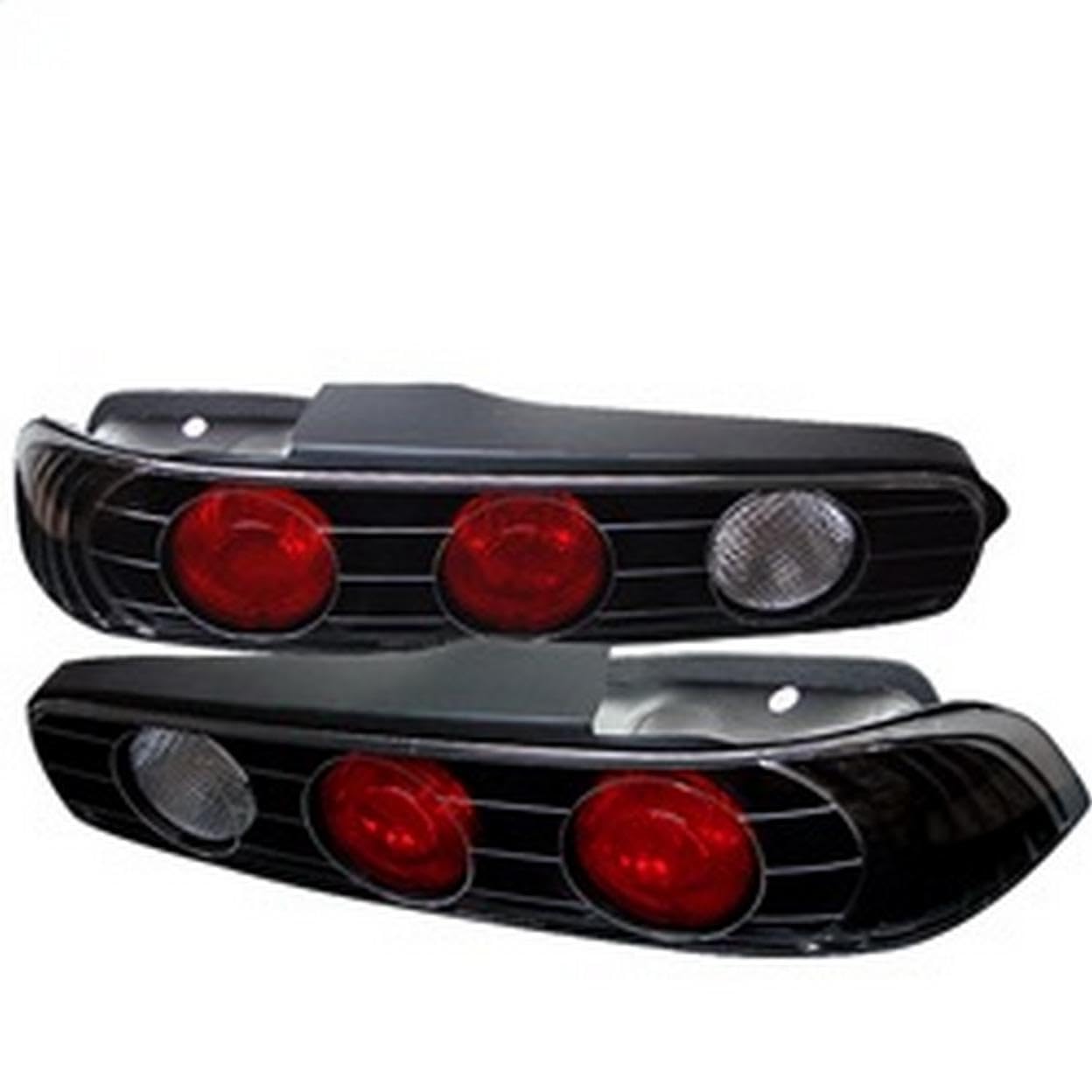 Spyder Auto 5000248 Euro Style LED Tail Lights - Black/Clear Smoke Lens - Compatible with [Vehicle Model] - Enhances Rear Visibility & Style for Night Driving & Car Shows