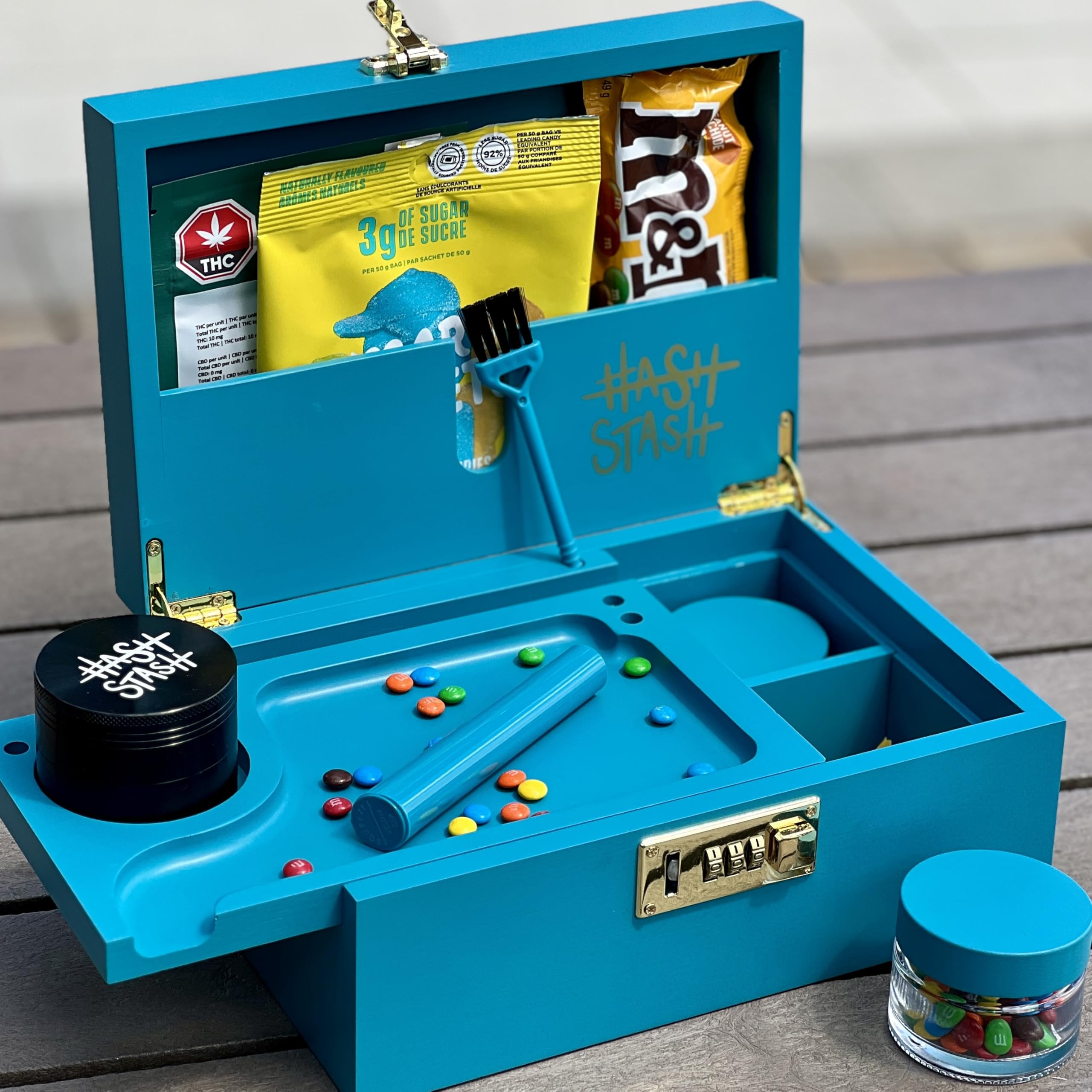 Premium Teal and Gold Storage Box - The OG Organizer for Home, Office & Travel | Stylish and Durable Storage Solution