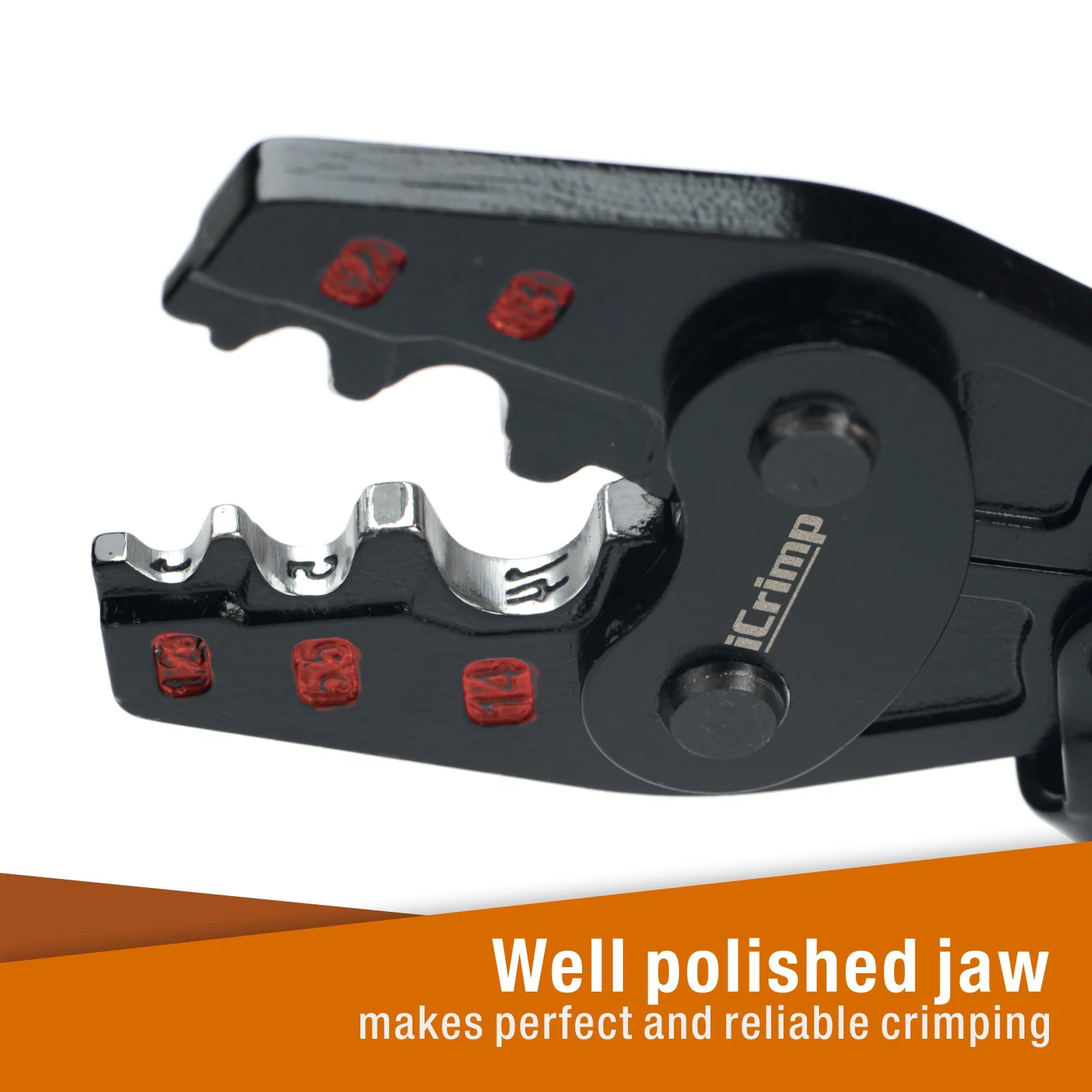 IWS 16 Non-Insulated Terminal Crimping Tool - Ratchet Wire Crimper for AWG22-6 Copper Butt Connectors & Splice Wires | Professional Electrical Tool for Automotive, Marine & Home Wiring Projects