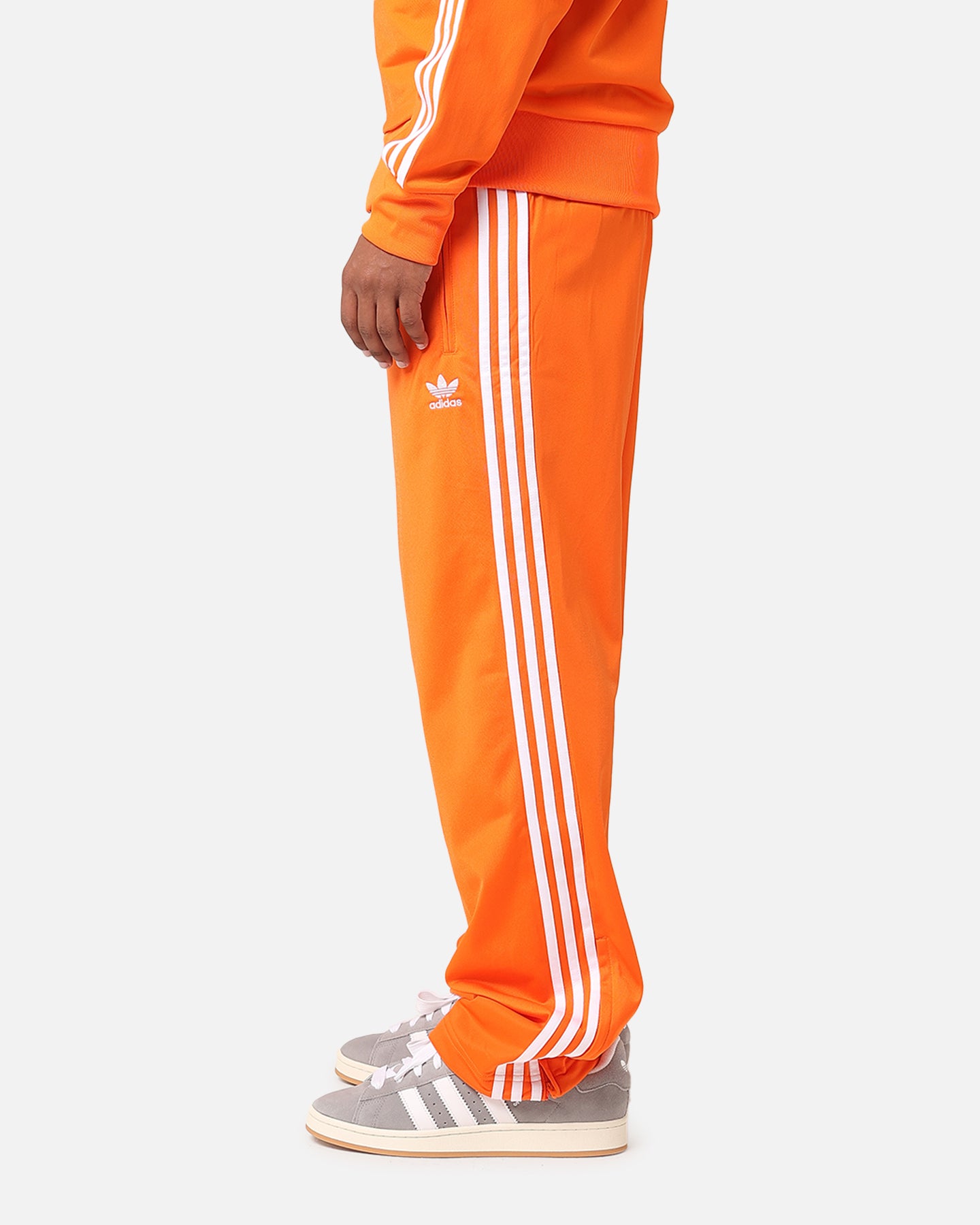 Adidas Firebird Track Pants for Men - Orange Retro Running Joggers for Casual Wear & Gym Workouts