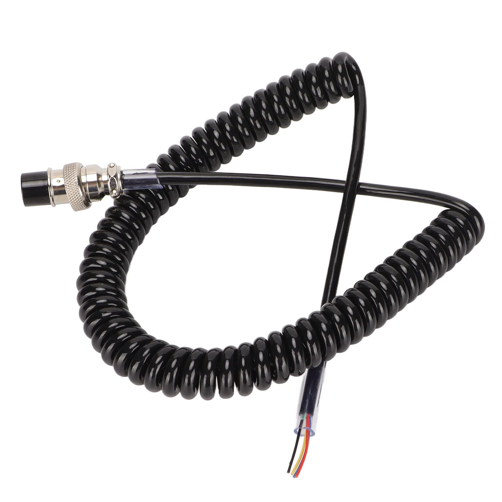 PUSOKEI 4 Pin CB HAM Radio Microphone Cable - Female Hand Mic Replacement Cord with Aviation Head Connector for Professional CB Radios | Ideal for Truckers, HAM Operators & Emergency Communication