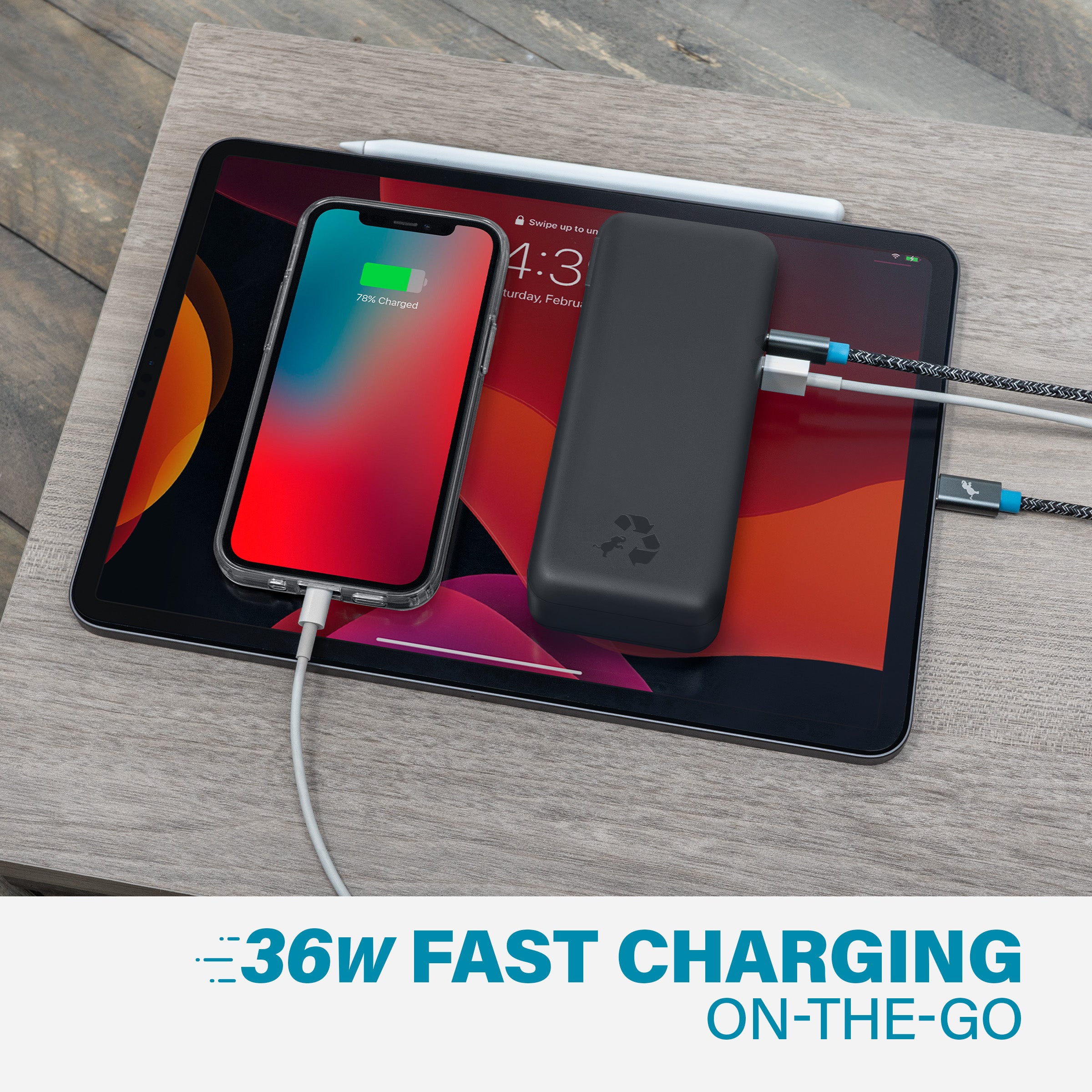 WALLY Pro Fast Charging Portable Wall Charger - 18W USB C Power Adapter for iPhone, Samsung, Android - Perfect for Travel, Home & Office Use