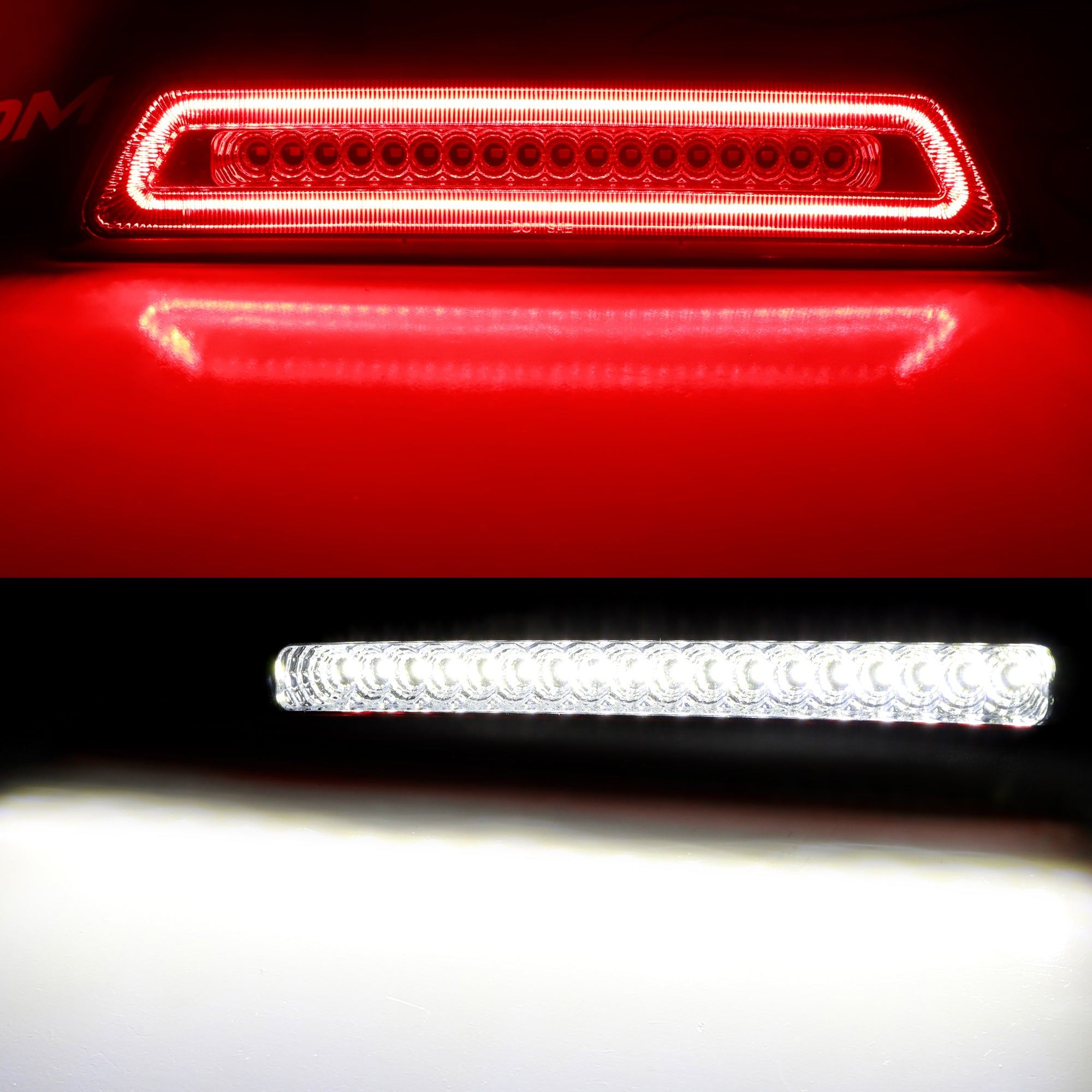 Dark Red Lens F1 Strobe LED High Mount 3rd Brake Light Compatible with 2016-2023 Toyota Tacoma - Enhanced Safety & Style for Off-Road Adventures & Night Driving