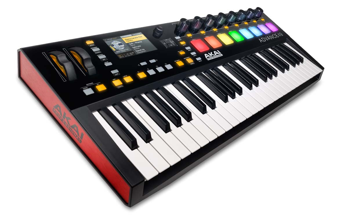 Akai Advance 49 Key MIDI Keyboard Controller - Professional Music Production & Performance for Studio & Live Use