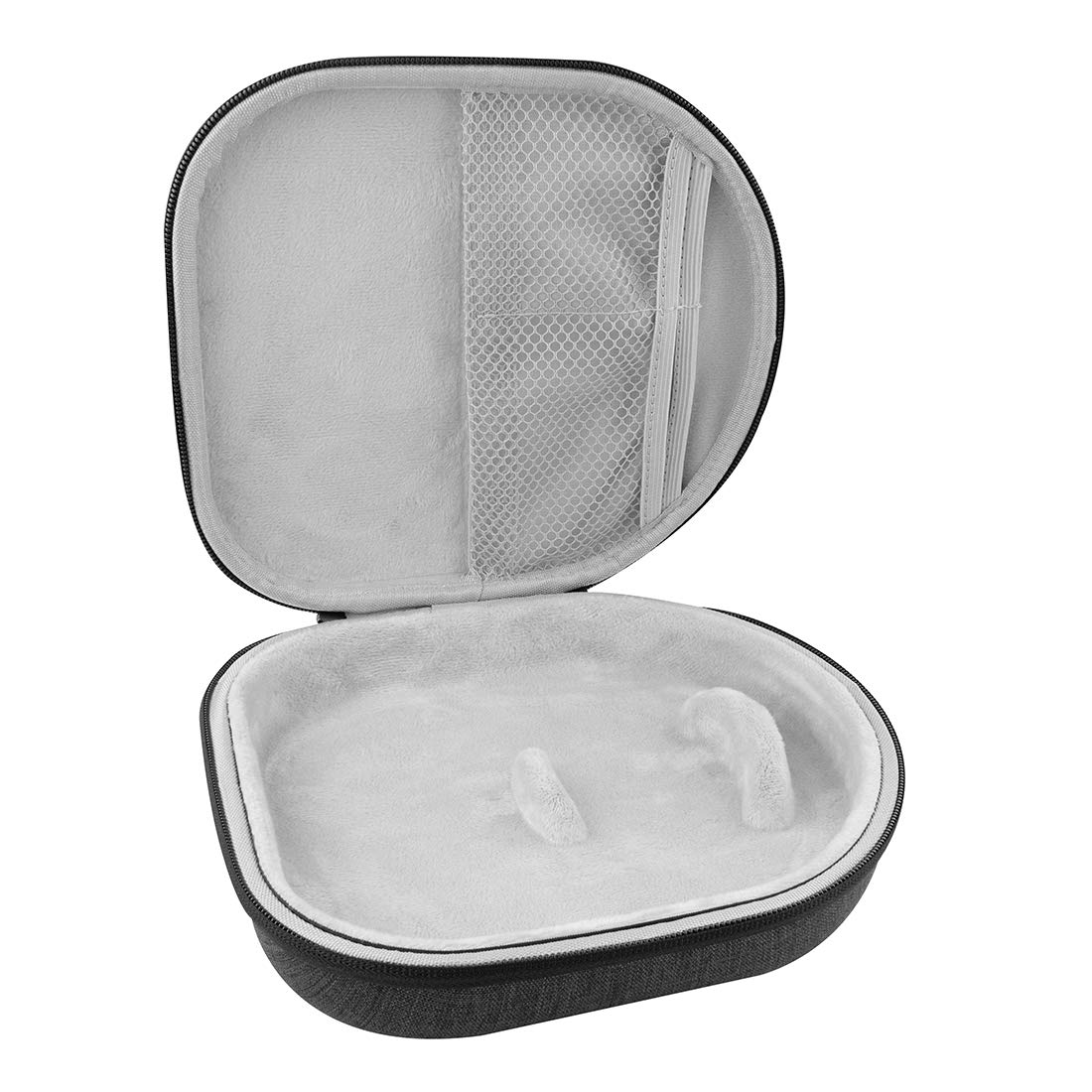 Geekria Shield Hard Shell Travel Case for On-Ear/Over-Ear Headphones - Protective Storage Bag with Cable Compartment (Dark Grey) - Perfect for Travel, Commuting & Home Organization