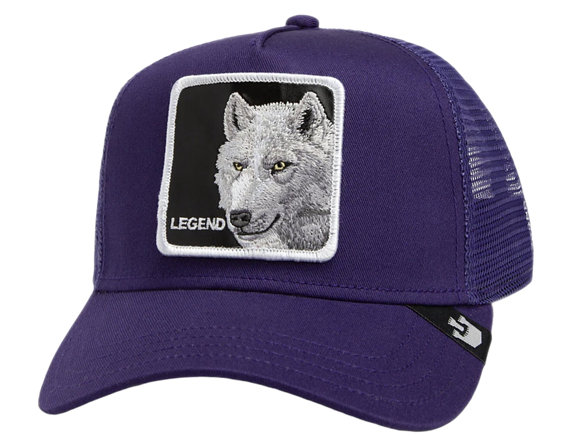 Goorin Bros 'Legendary Wolf' Purple Trucker Hat for Men & Women - Stylish Adjustable Snapback Cap for Outdoor, Casual, and Streetwear Fashion