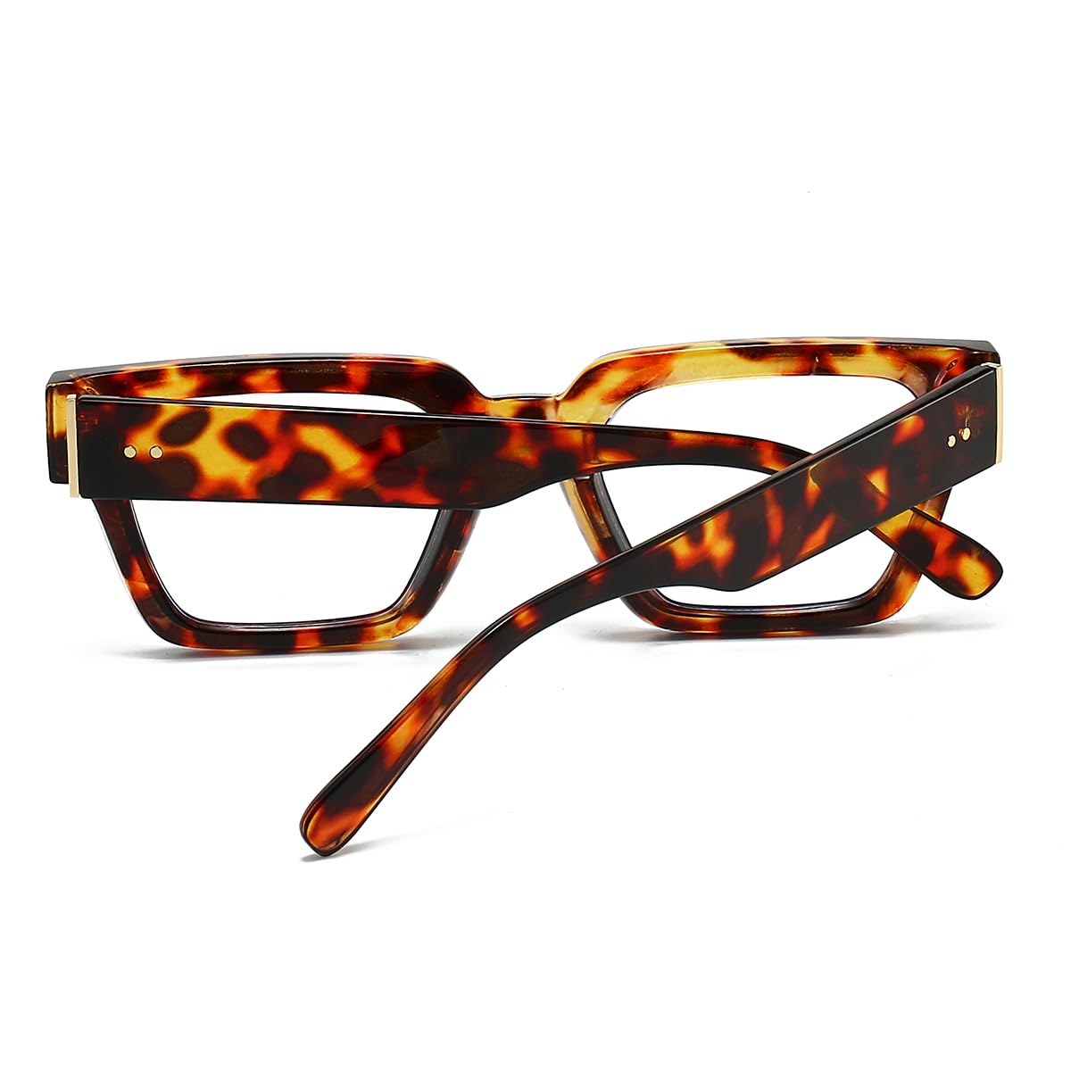 JOVAKIT Square Blue Light Blocking Glasses for Women & Men - Trendy Thick Frame Computer Eyeglasses | Anti-Eyestrain & UV Protection | Perfect for Office Work, Gaming & Screen Time